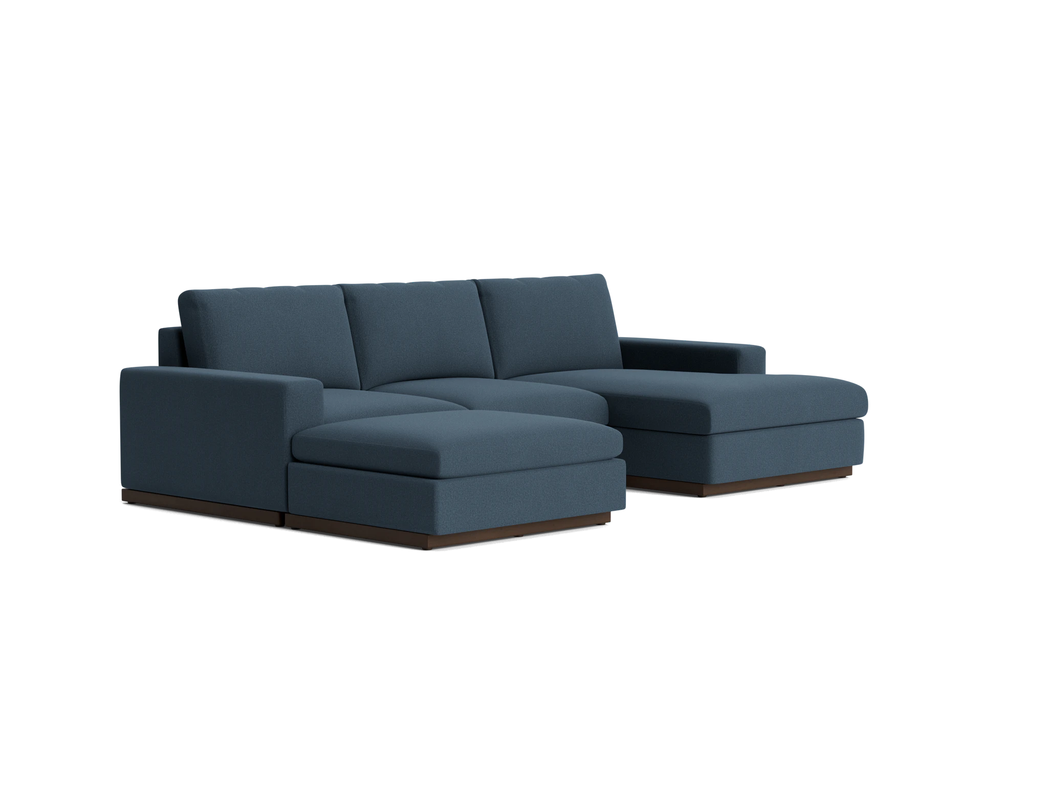 holt modular sofa bumper sectional faithful indigo