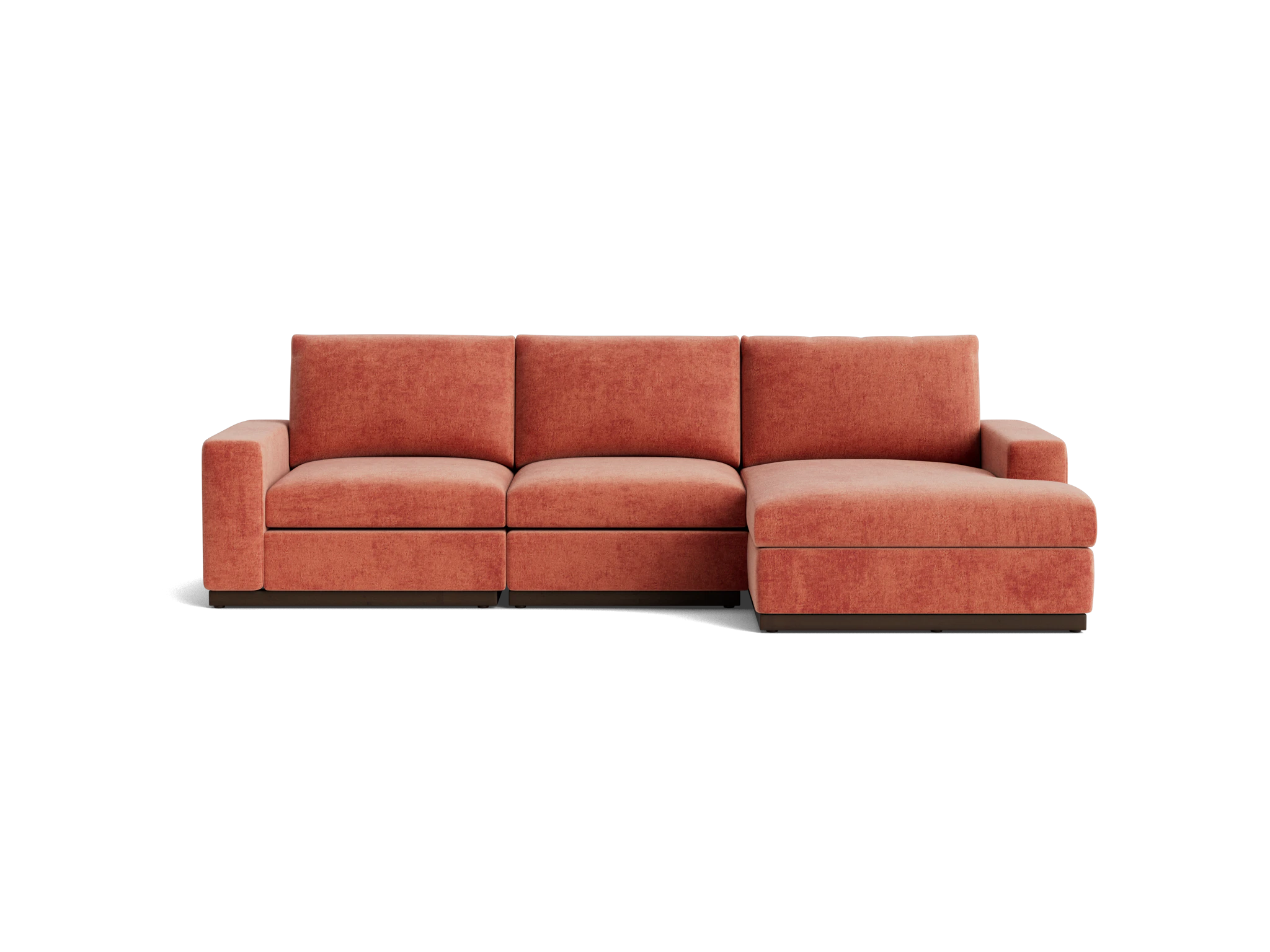 holt modular sectional plush terra rose