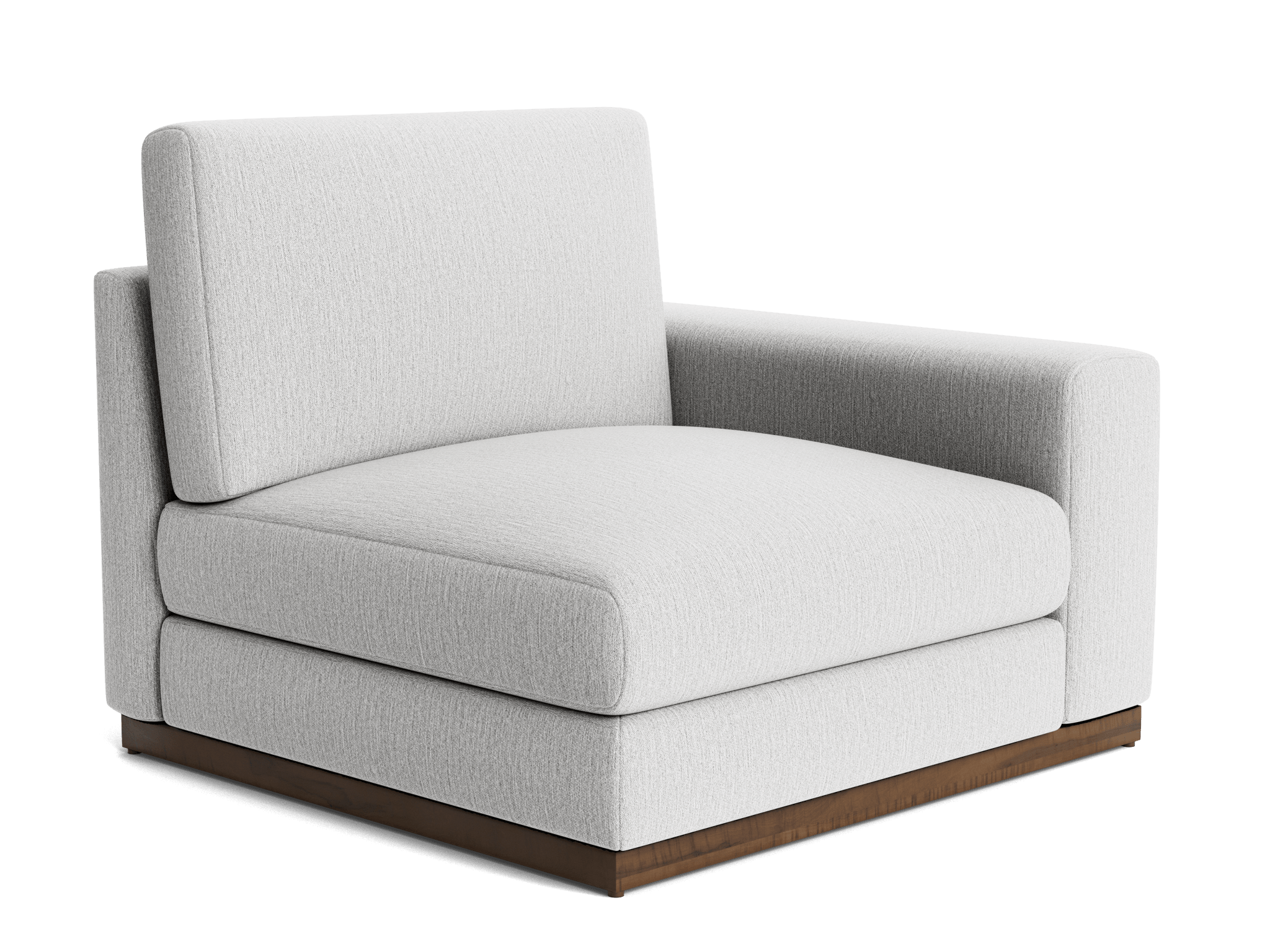 holt single arm chair sunbrella premier fog