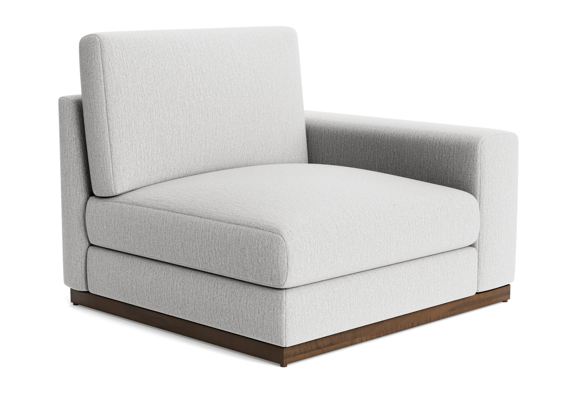 holt single arm chair sunbrella premier fog