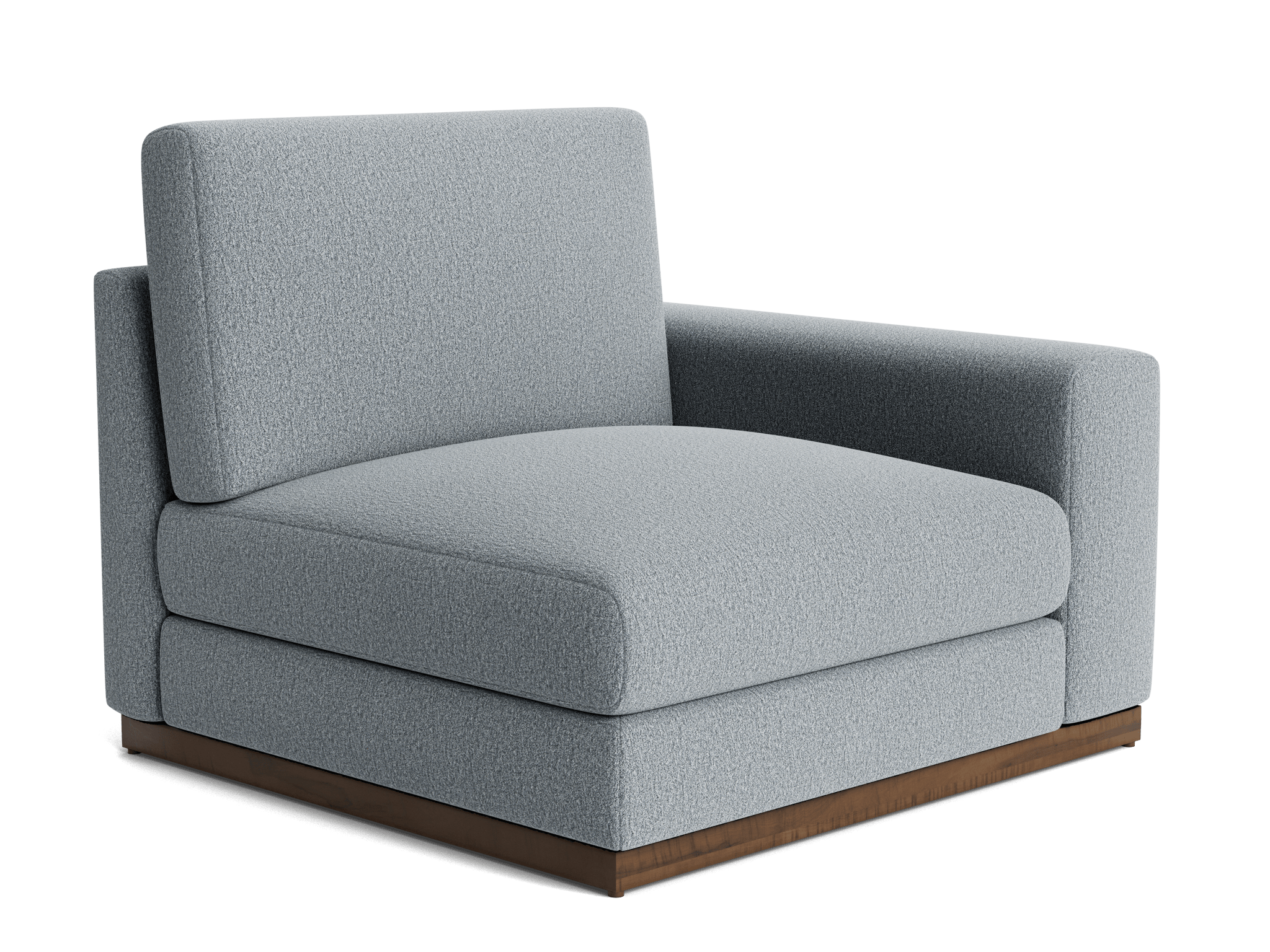 holt single arm chair synergy pewter