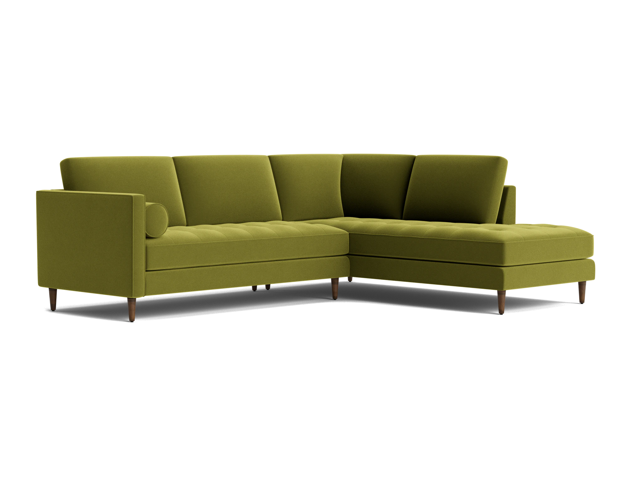 briar sectional with bumper %282 piece%29 royale apple
