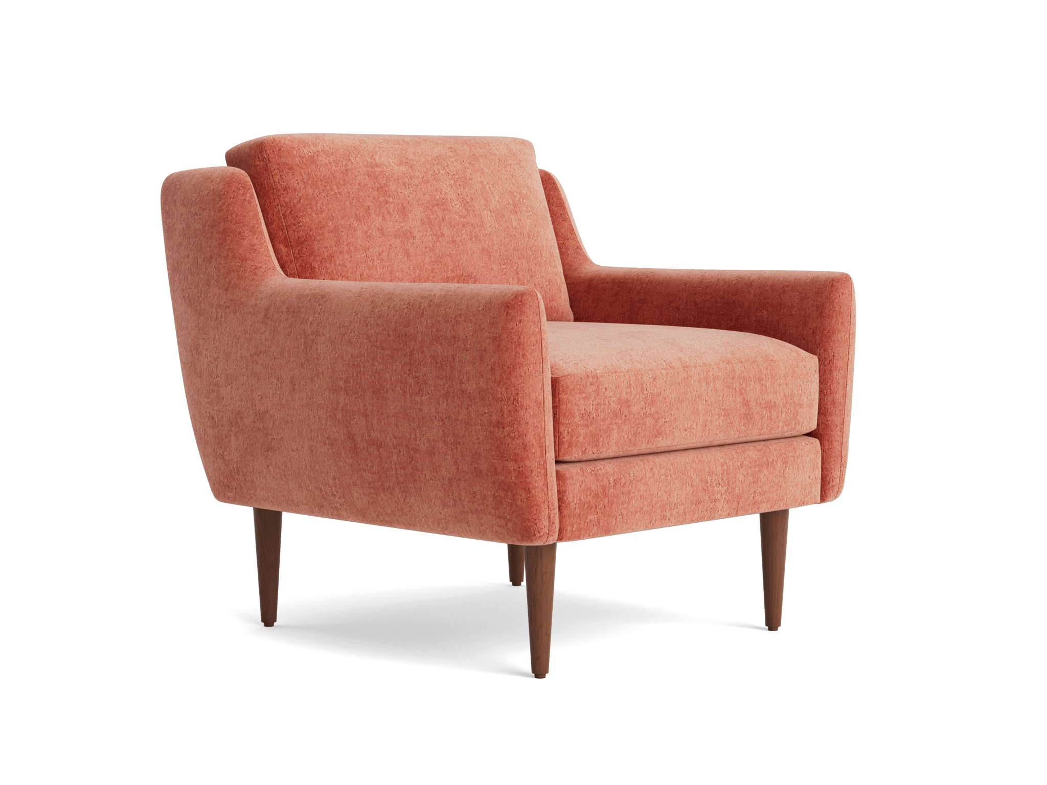 bell chair plush terra rose