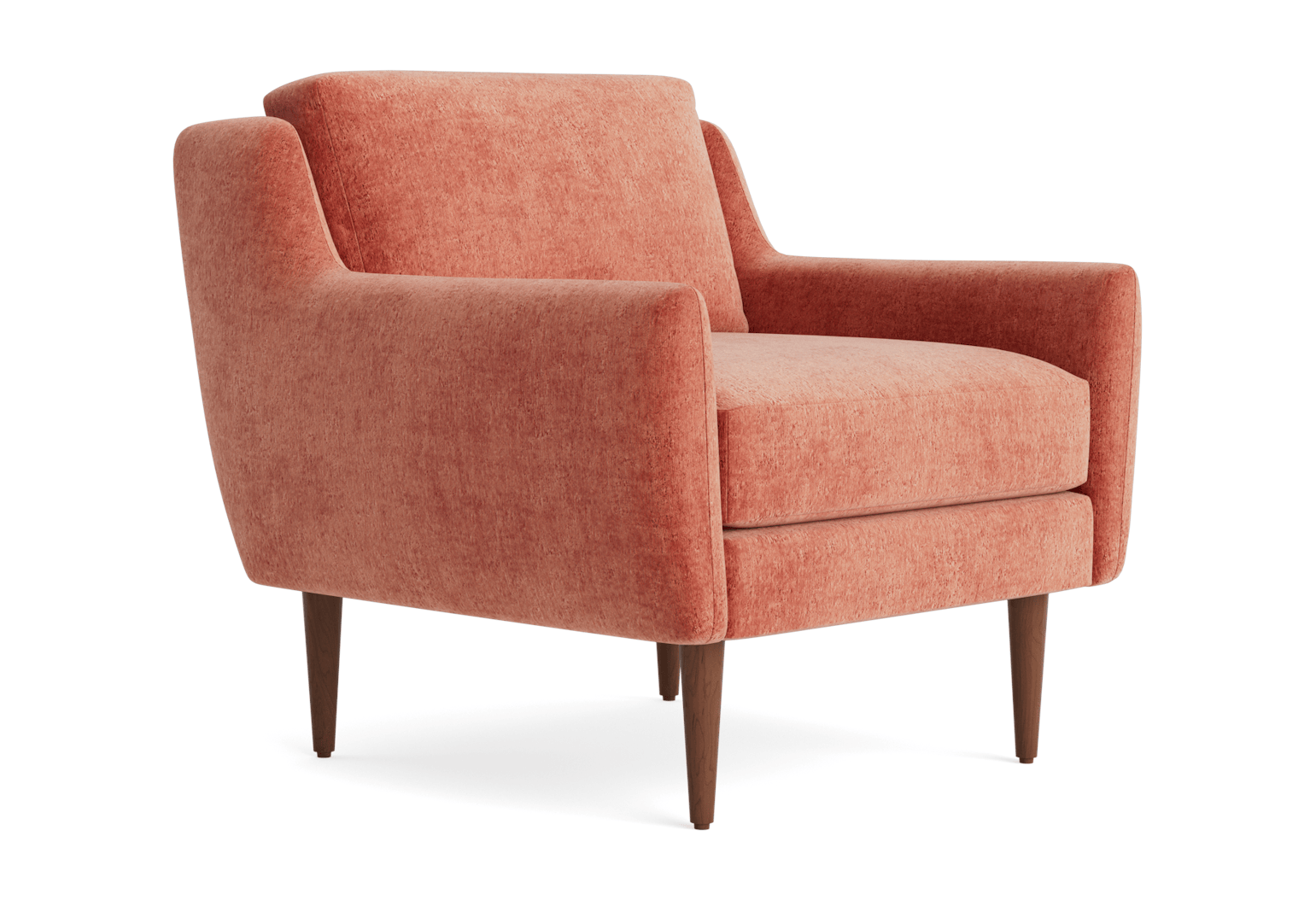 bell chair plush terra rose