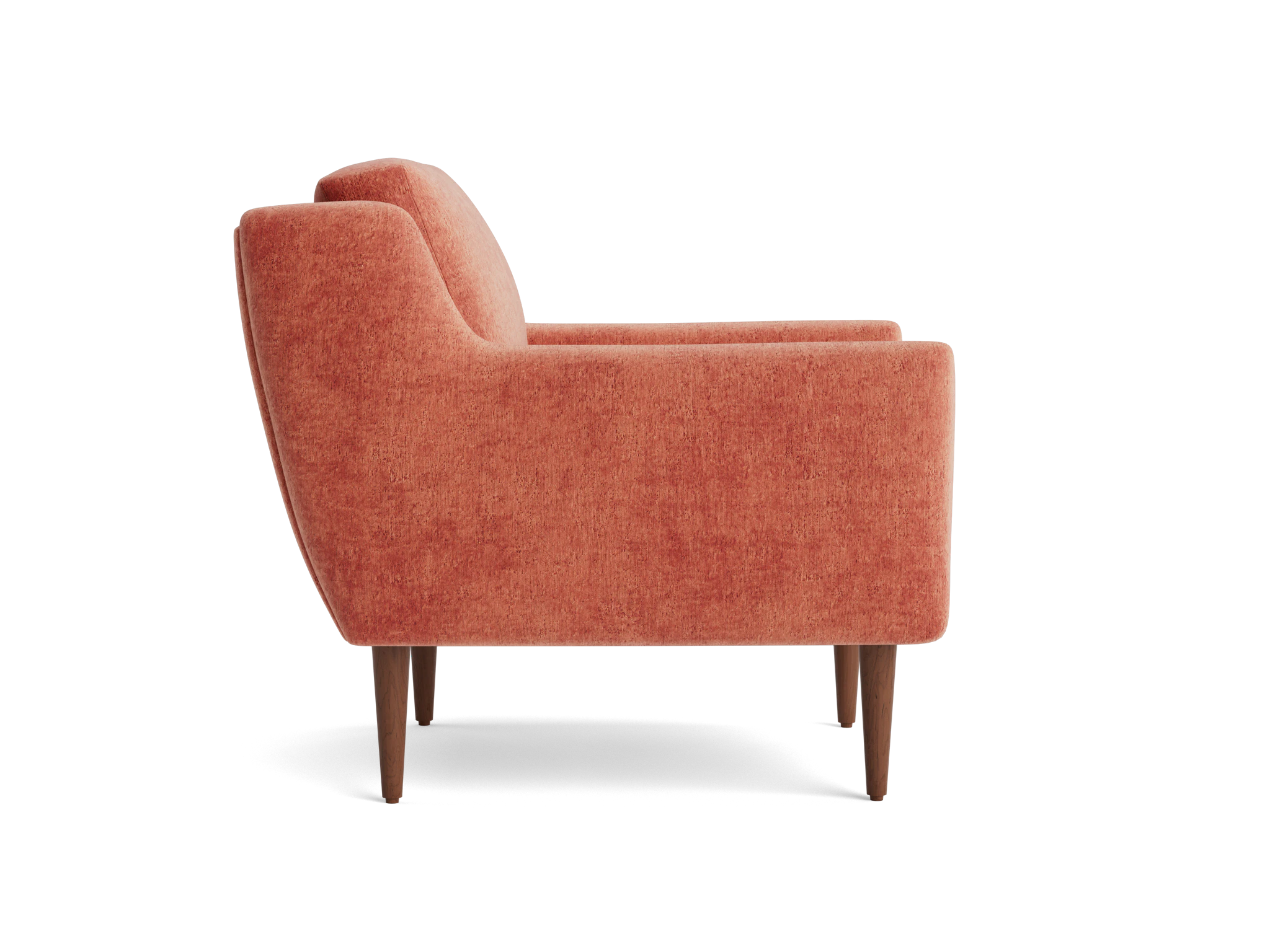 bell chair plush terra rose