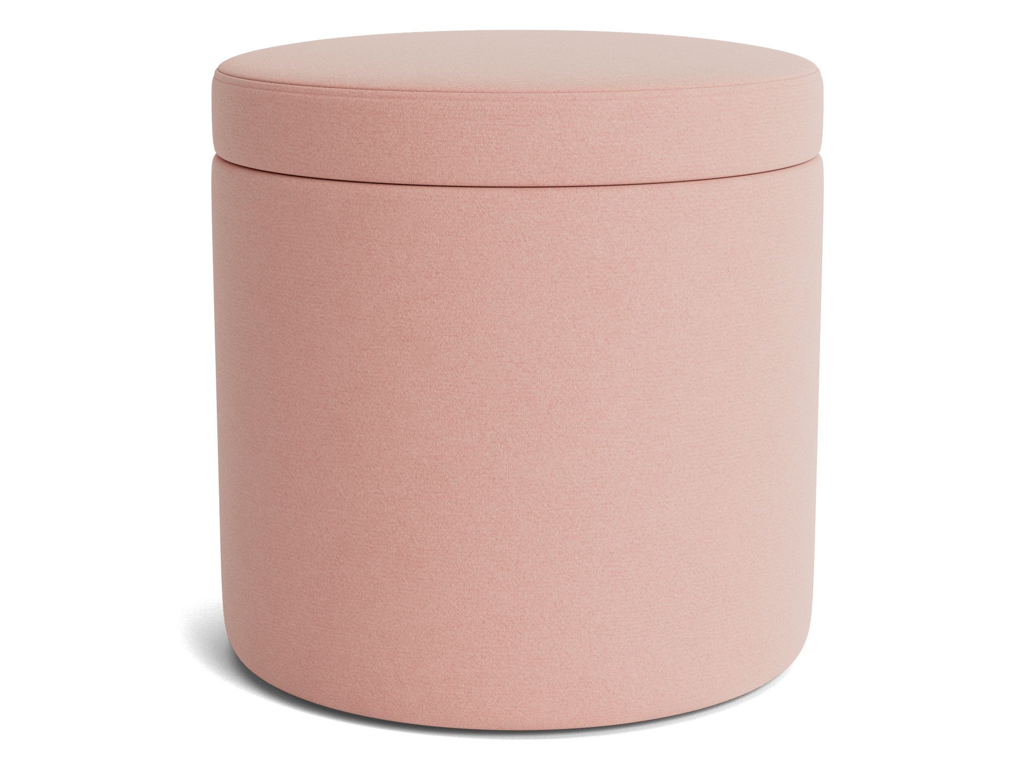 quinn petite storage ottoman royale blush