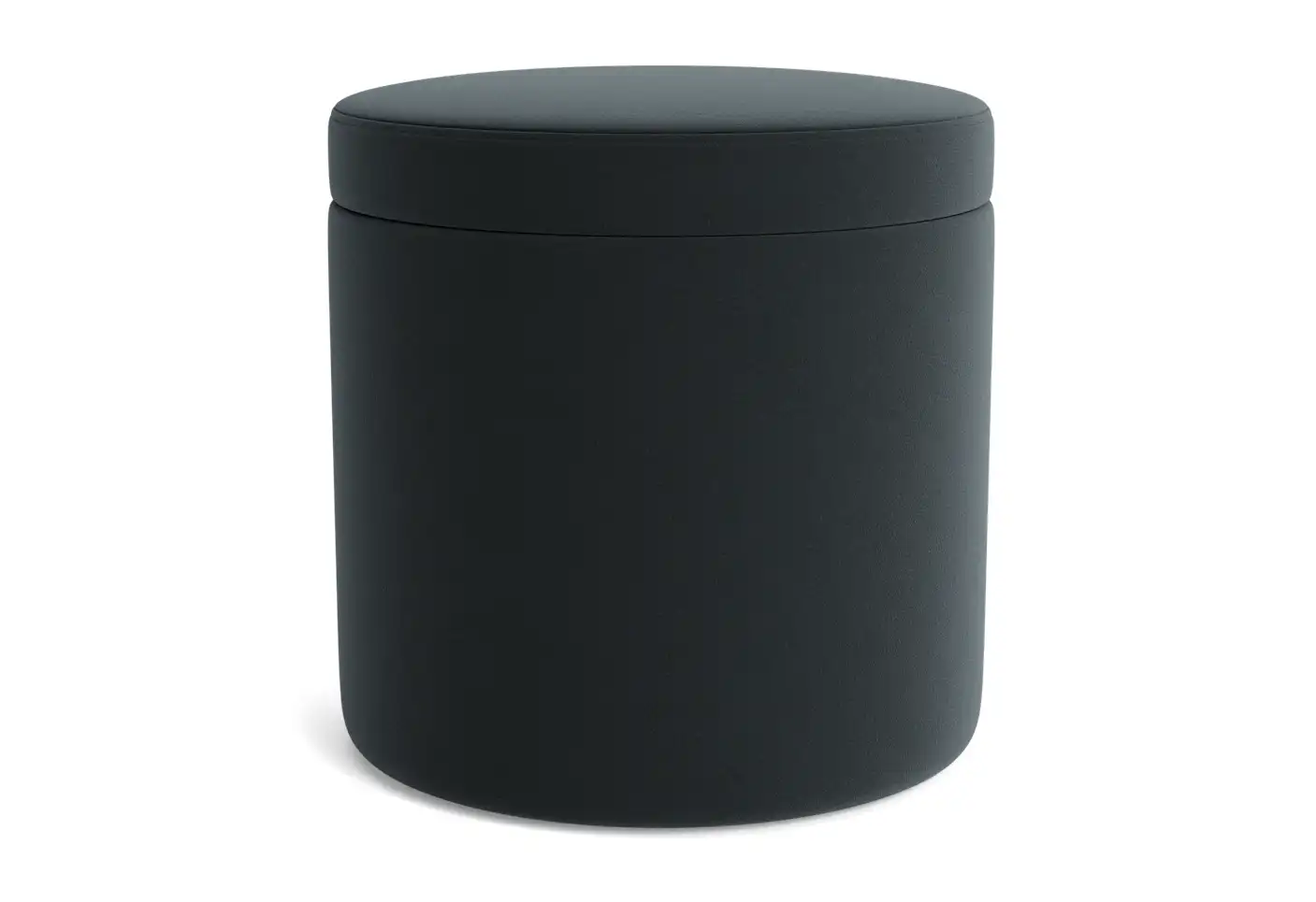 quinn petite storage ottoman royale gunmetal