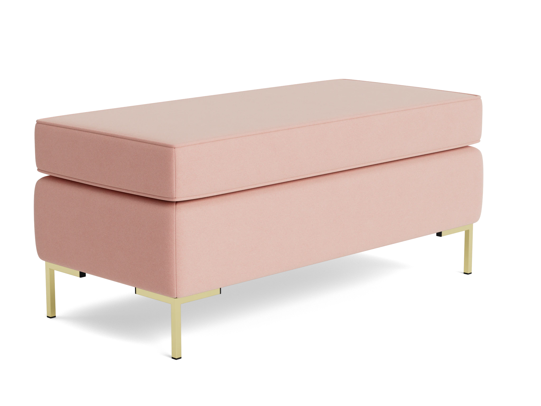 dee bench with storage royale blush