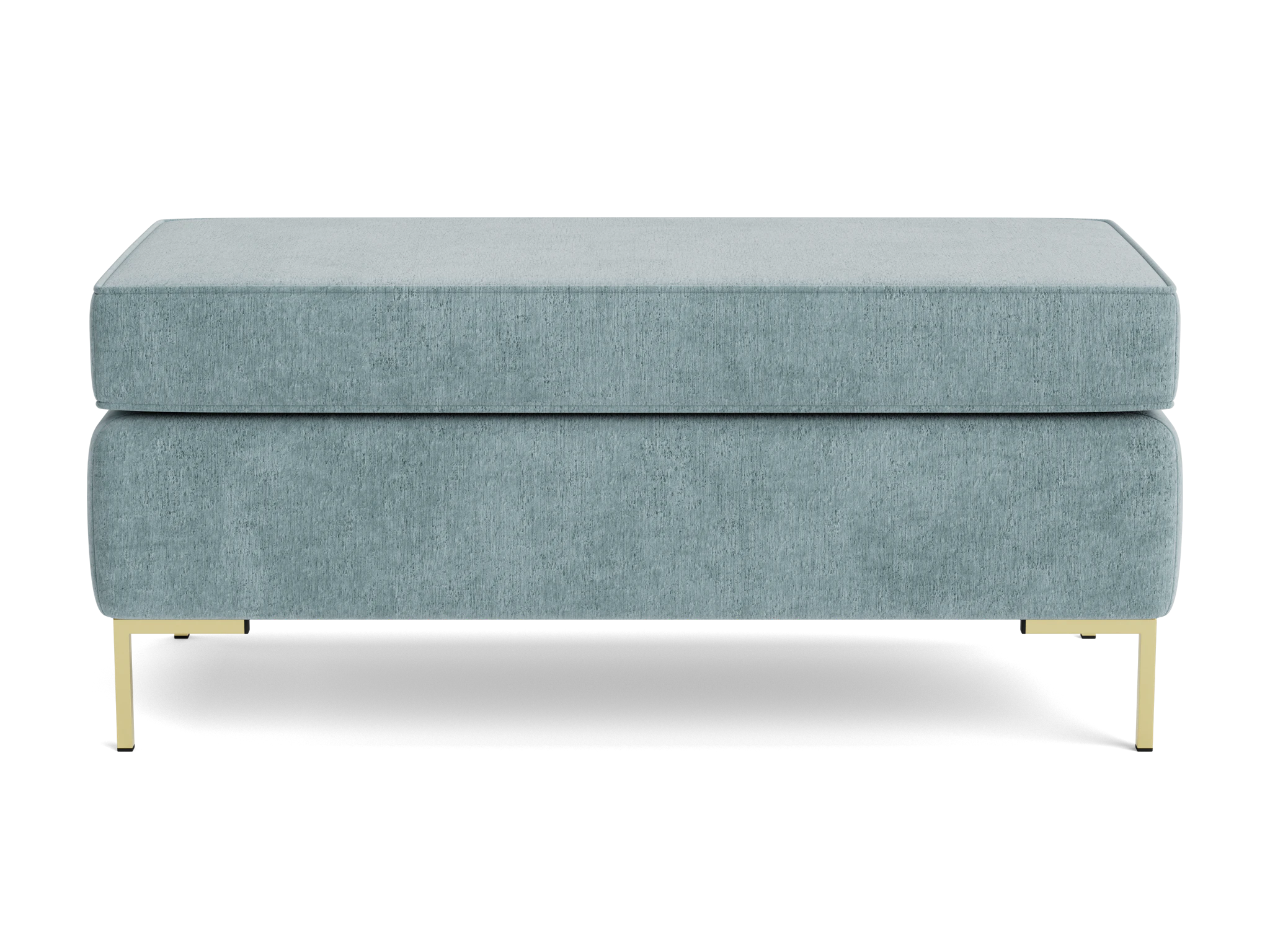 dee bench with storage plush mist