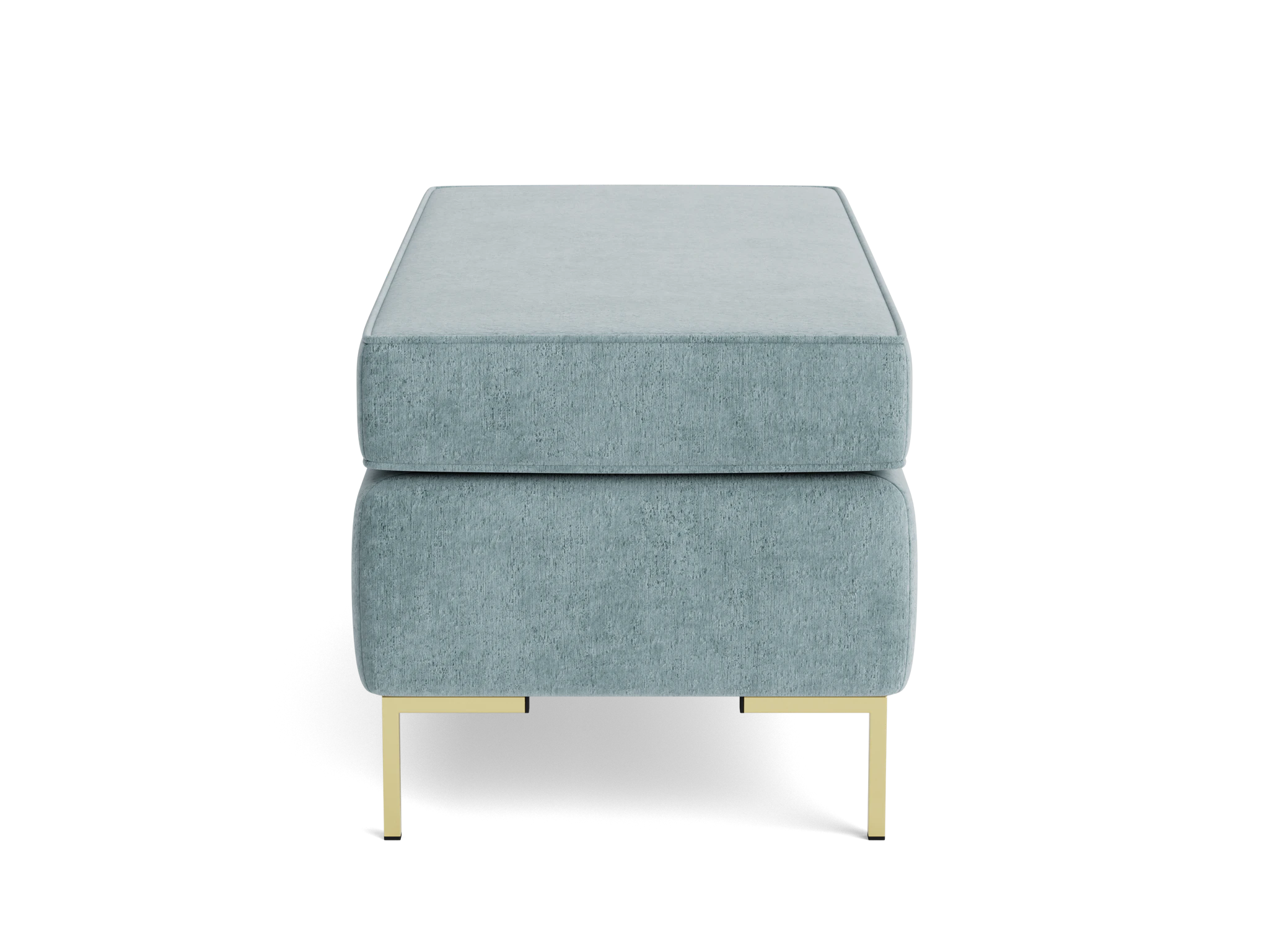 dee bench with storage plush mist
