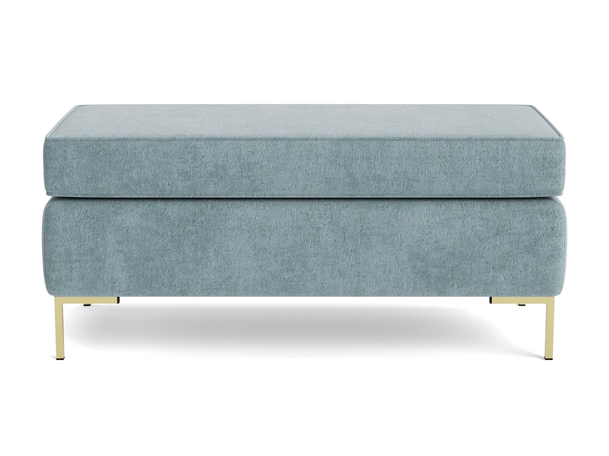dee bench with storage plush mist