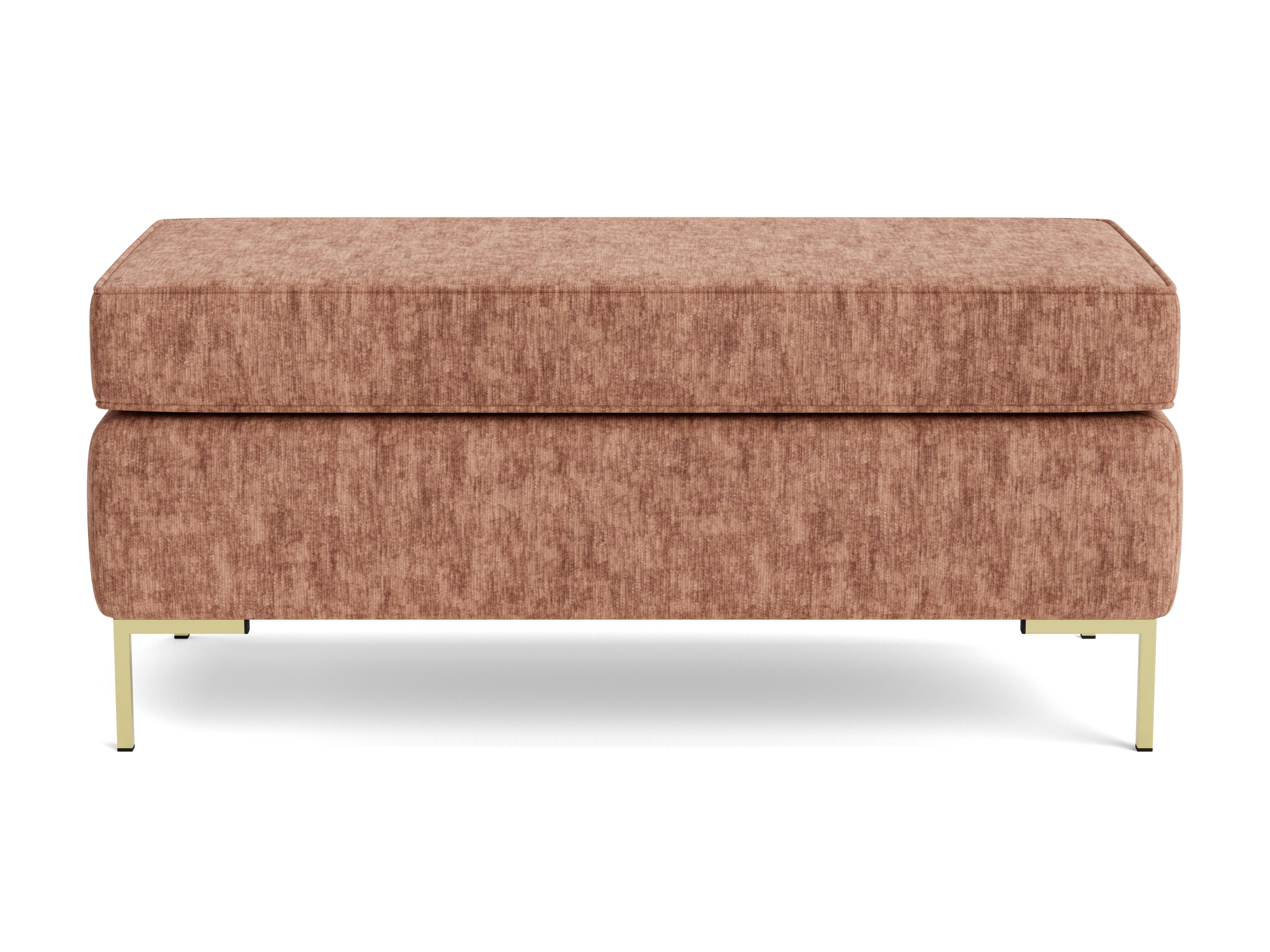 dee bench with storage crave pantone mocha mousse
