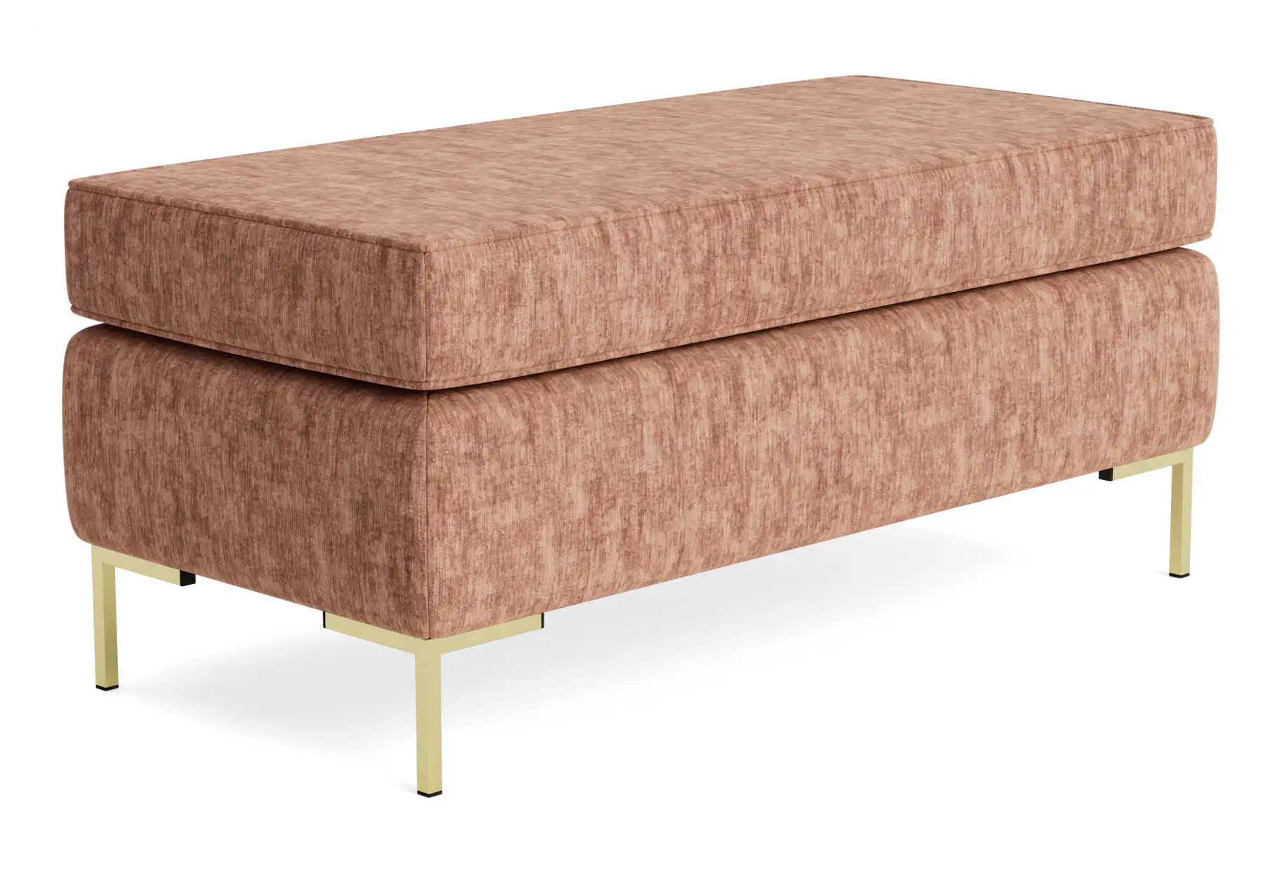 dee bench with storage crave pantone mocha mousse