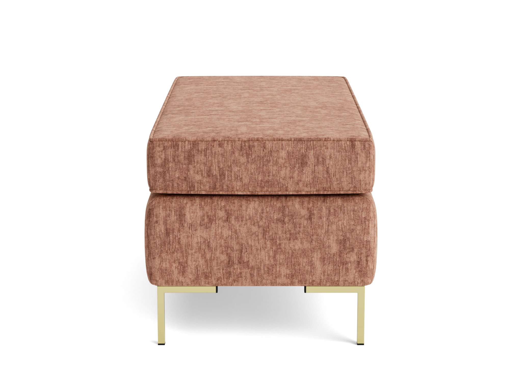 dee bench with storage crave pantone mocha mousse