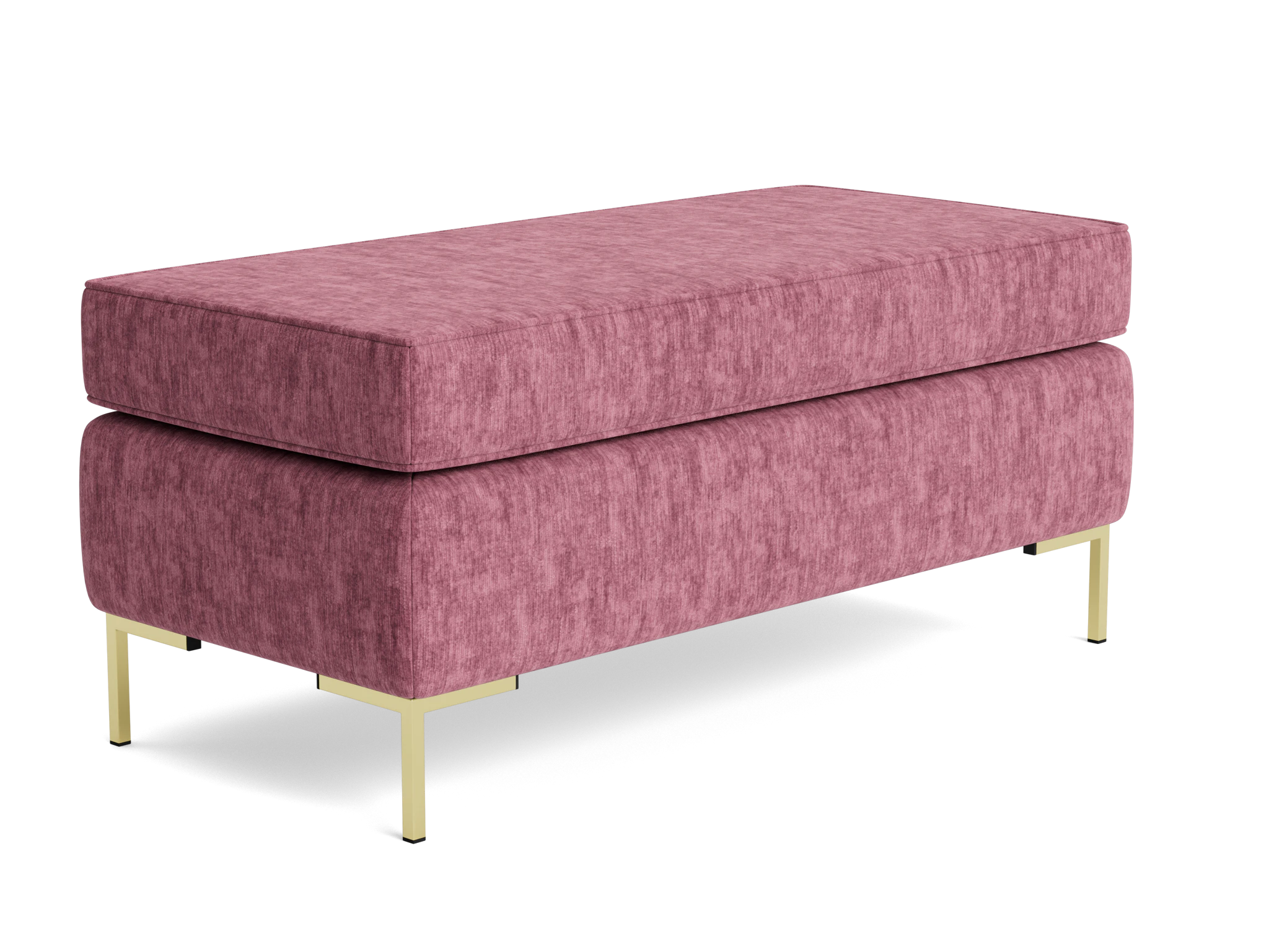 dee bench with storage crave pantone heather rose