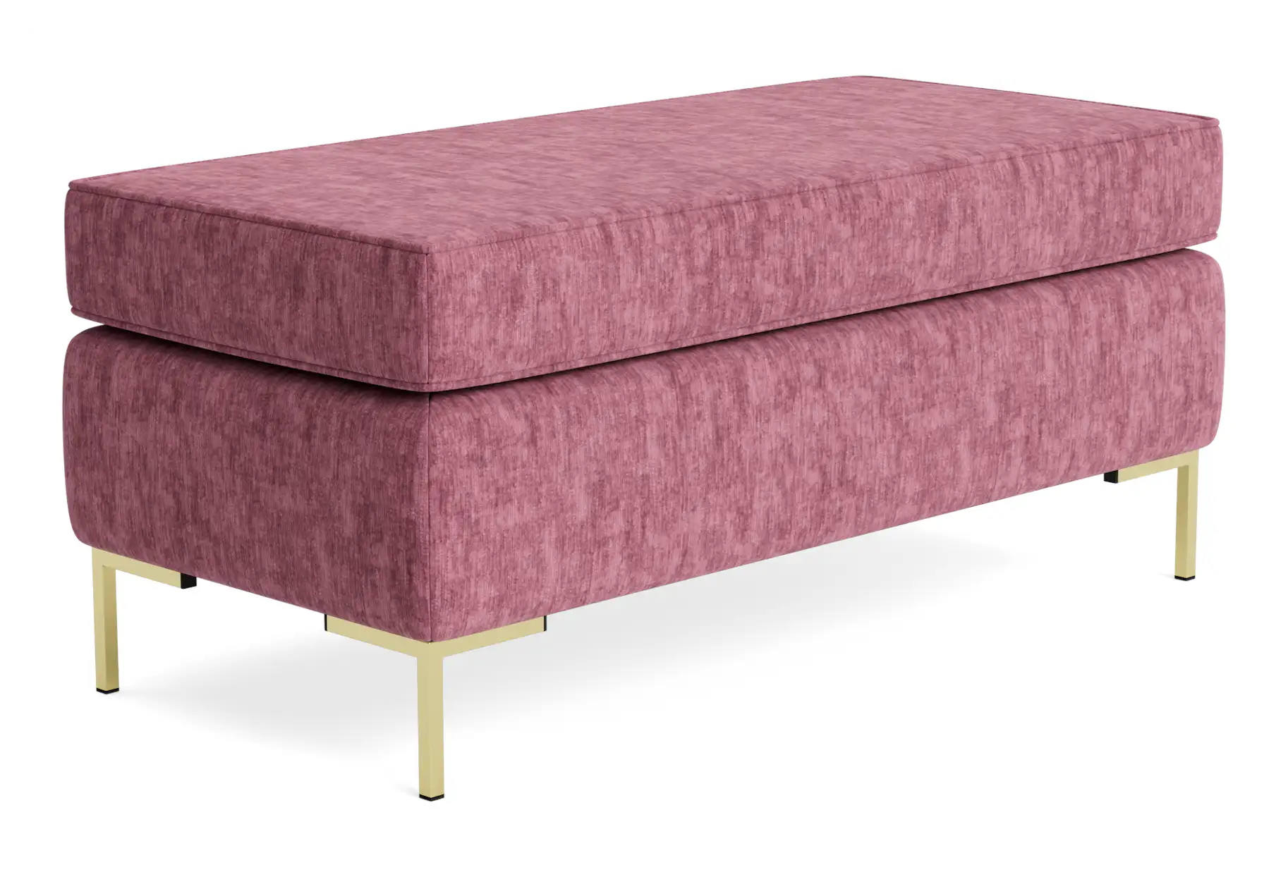 dee bench with storage crave pantone heather rose