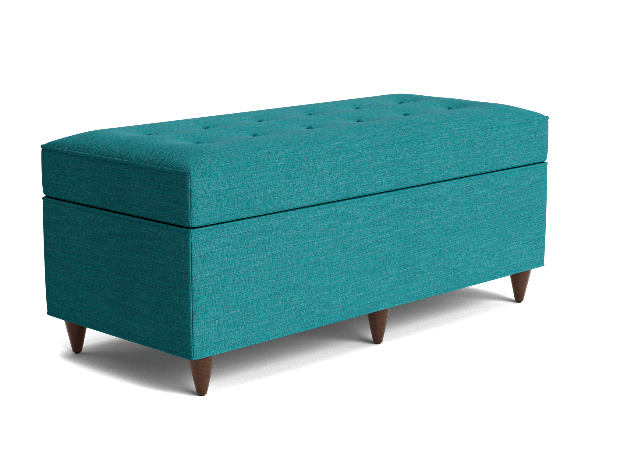 cammy bench with storage lucky turquoise