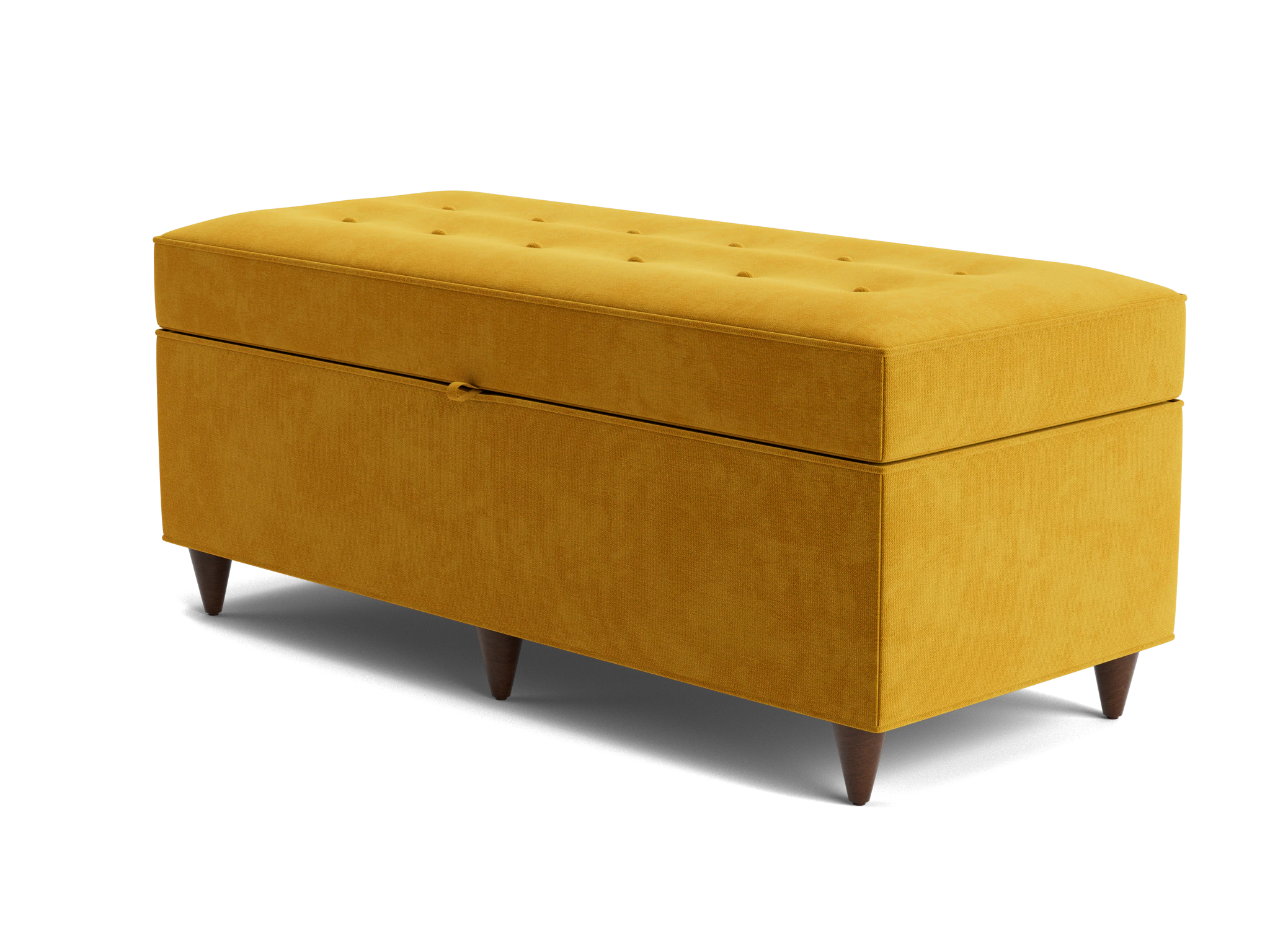 cammy bench with storage harper amber gold