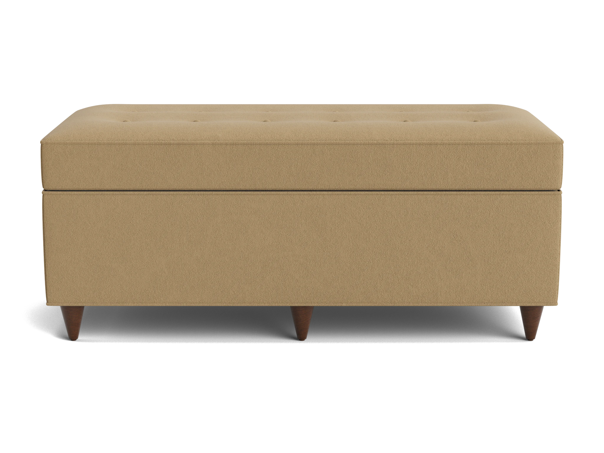 cammy bench with storage banks oatmeal