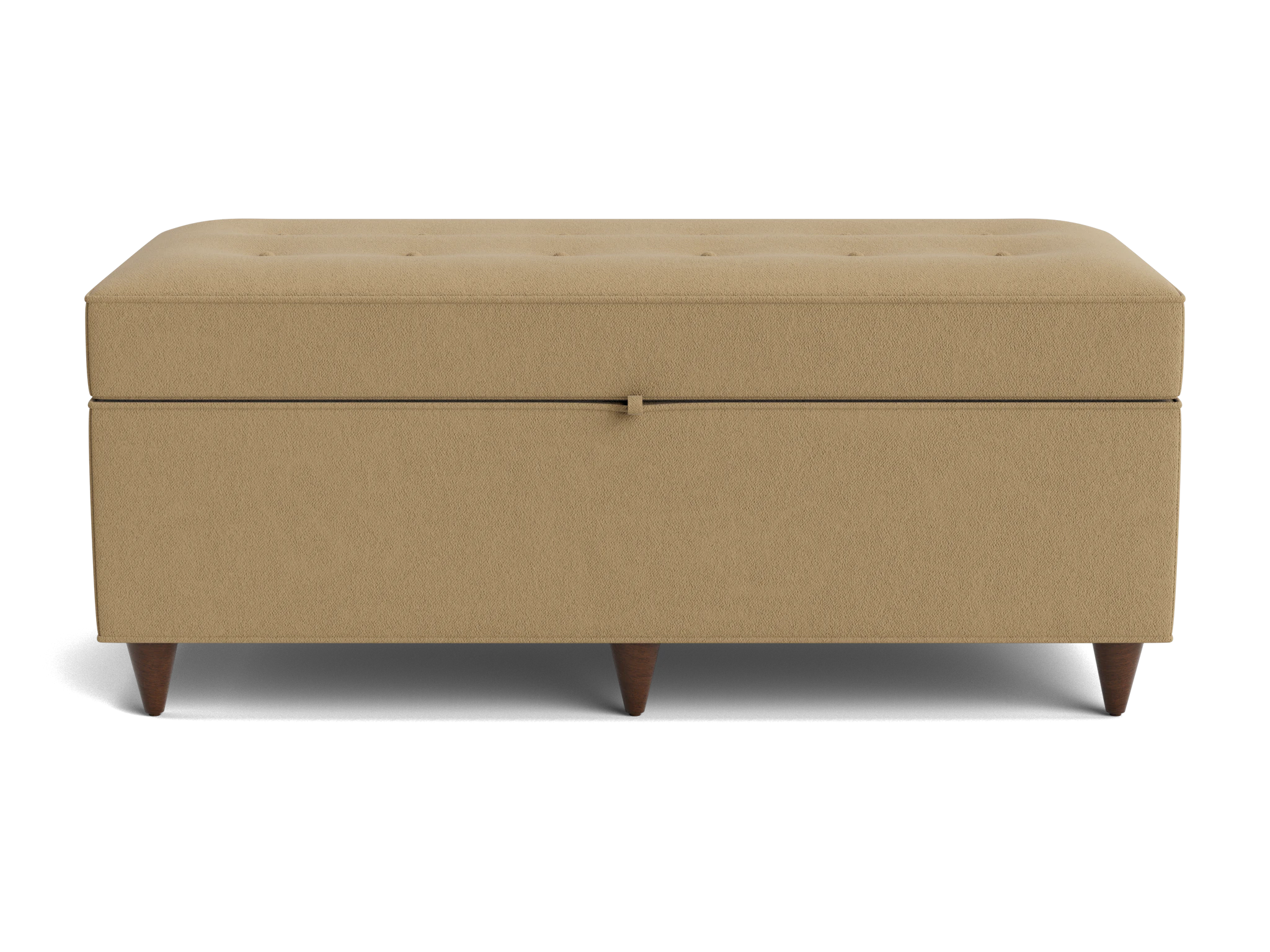cammy bench with storage banks oatmeal