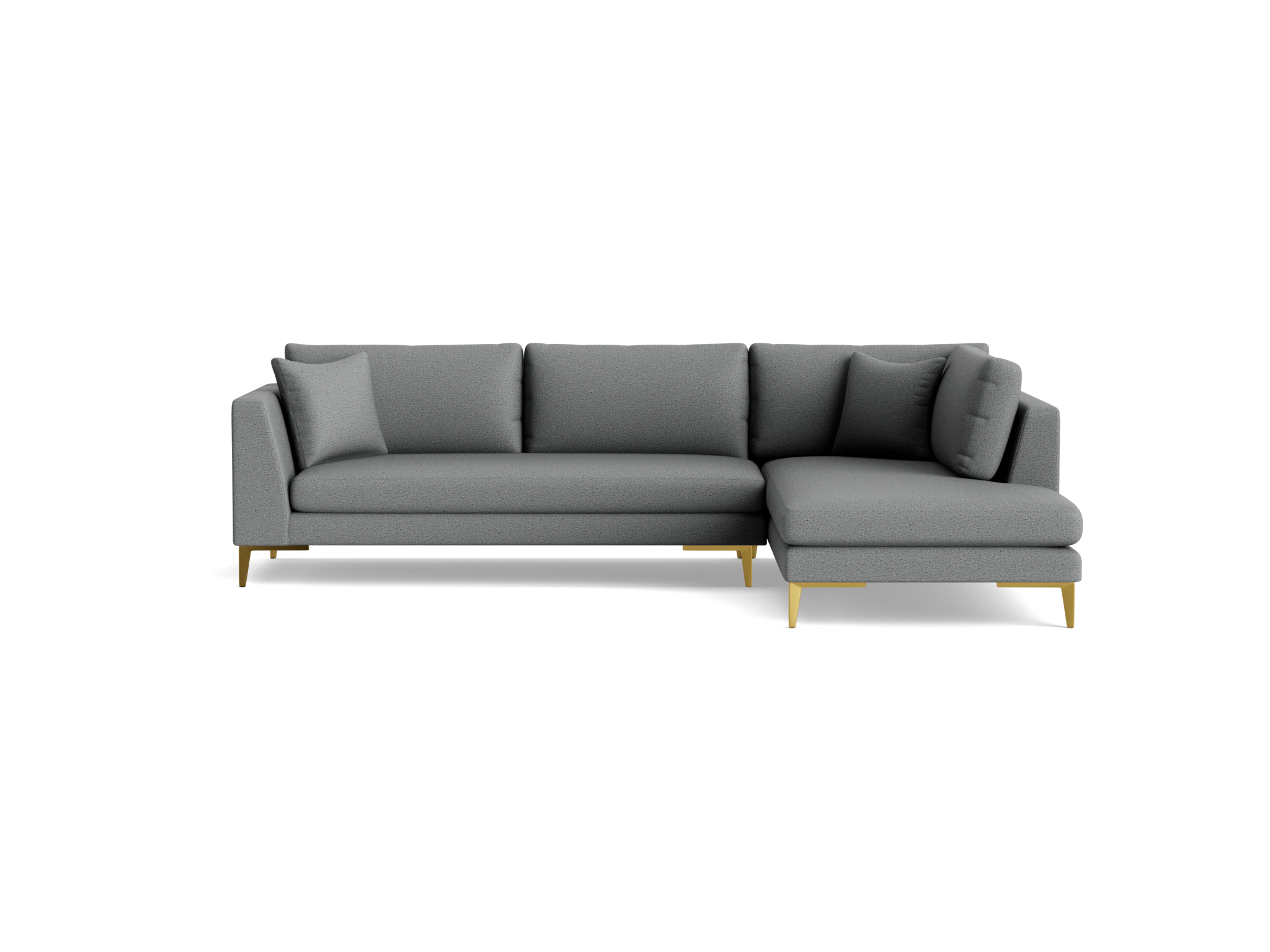ainsley sectional with bumper %282 piece%29 essence ash