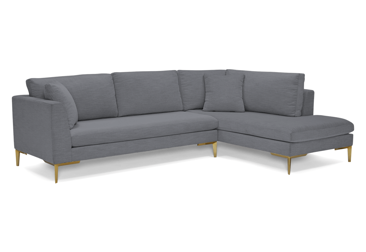 ainsley sectional with bumper %282 piece%29 essence ash