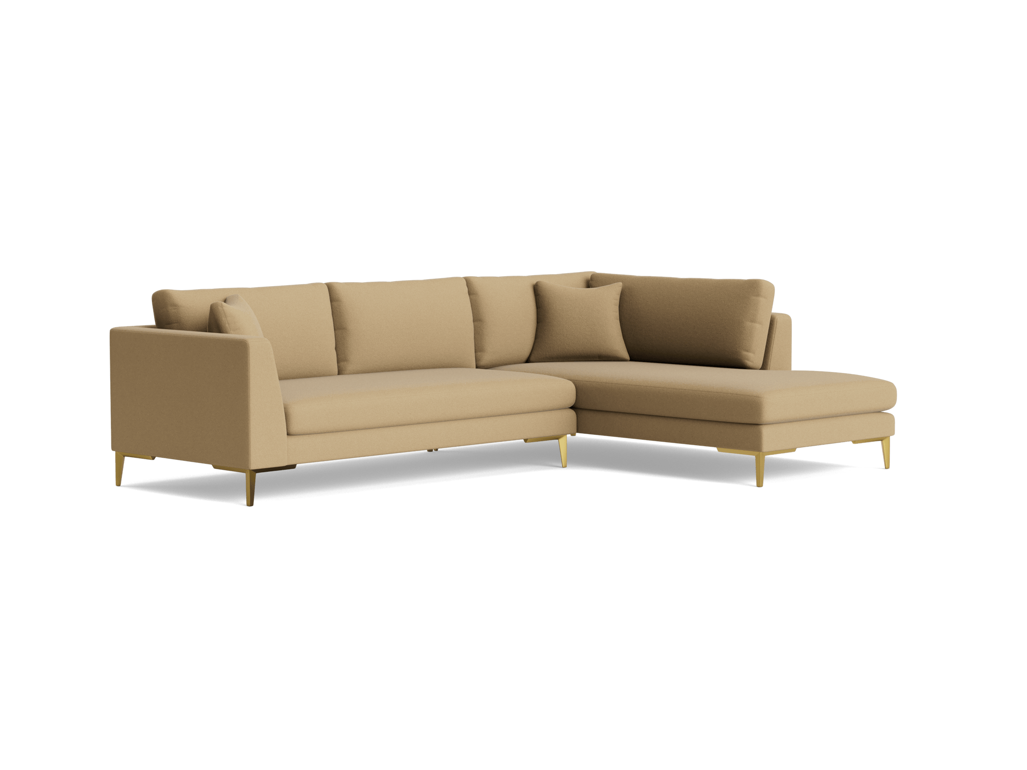ainsley sectional with bumper %282 piece%29 banks oatmeal