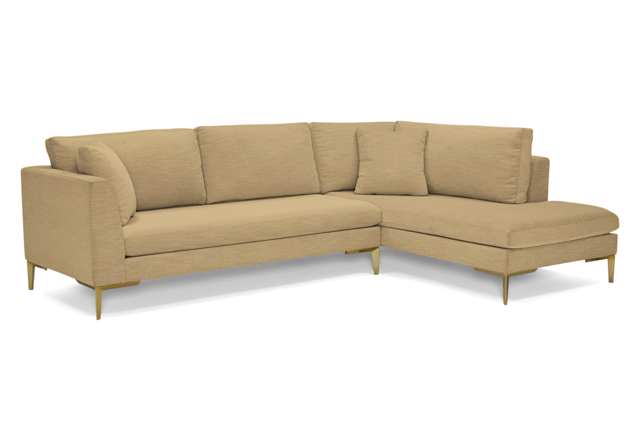 ainsley sectional with bumper %282 piece%29 banks oatmeal