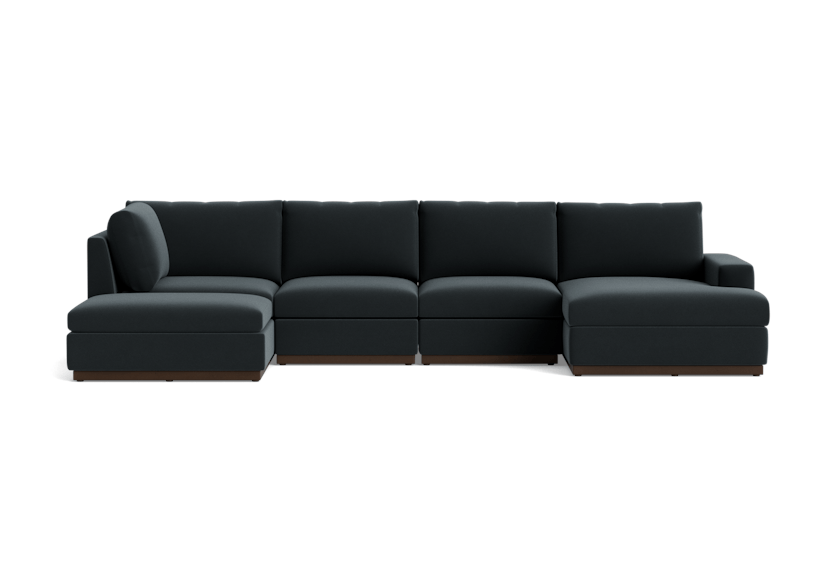 holt grand sectional royale gunmetal
