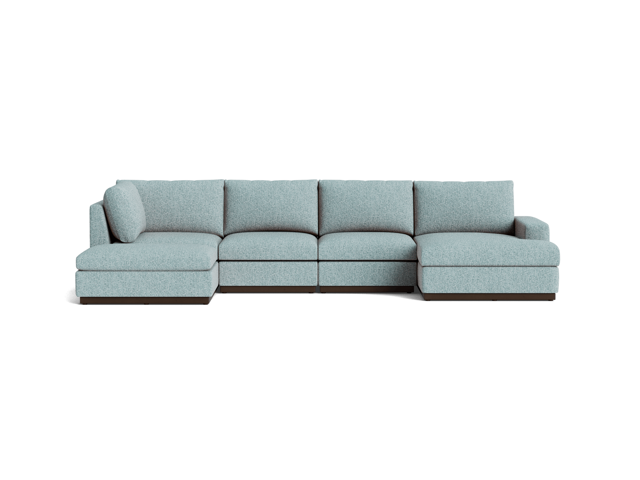 holt grand sectional bungalow slate