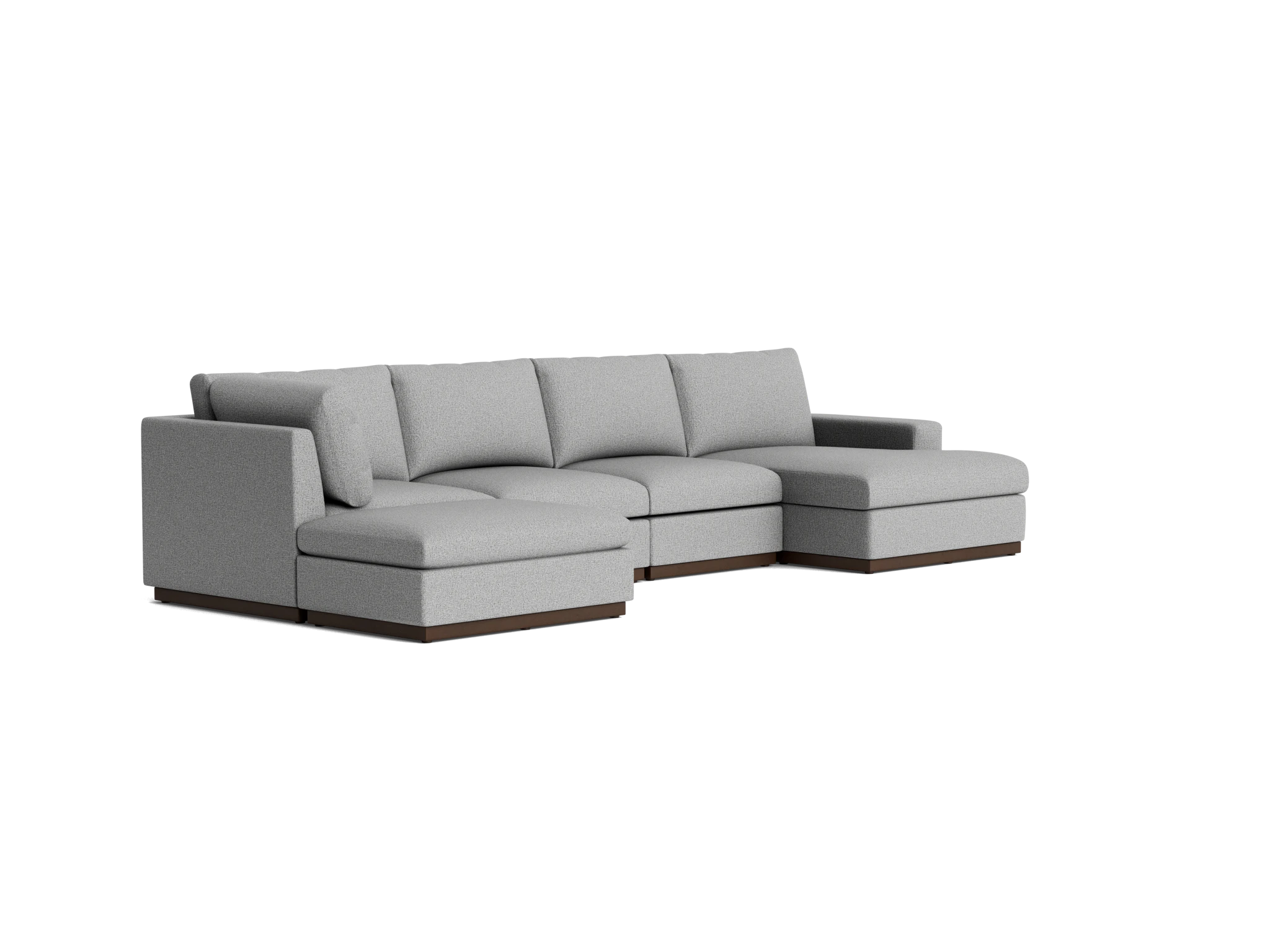 holt grand sectional taylor felt gray
