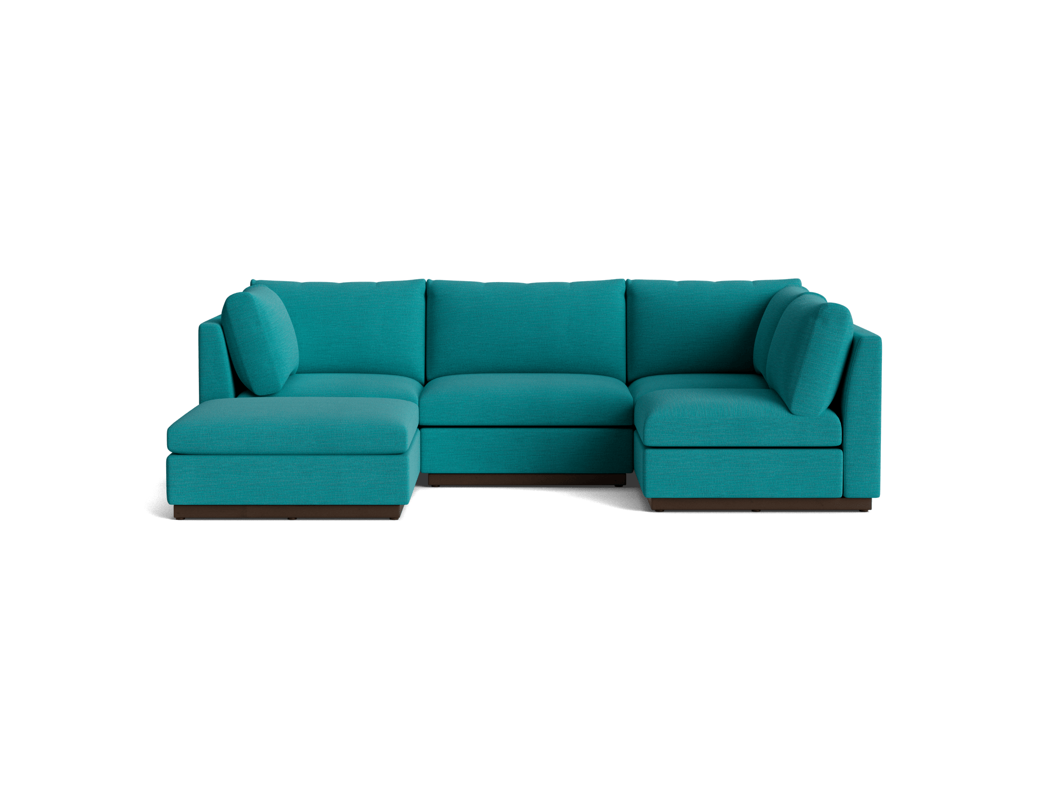 holt armless sofa sectional %285 piece%29 lucky turquoise