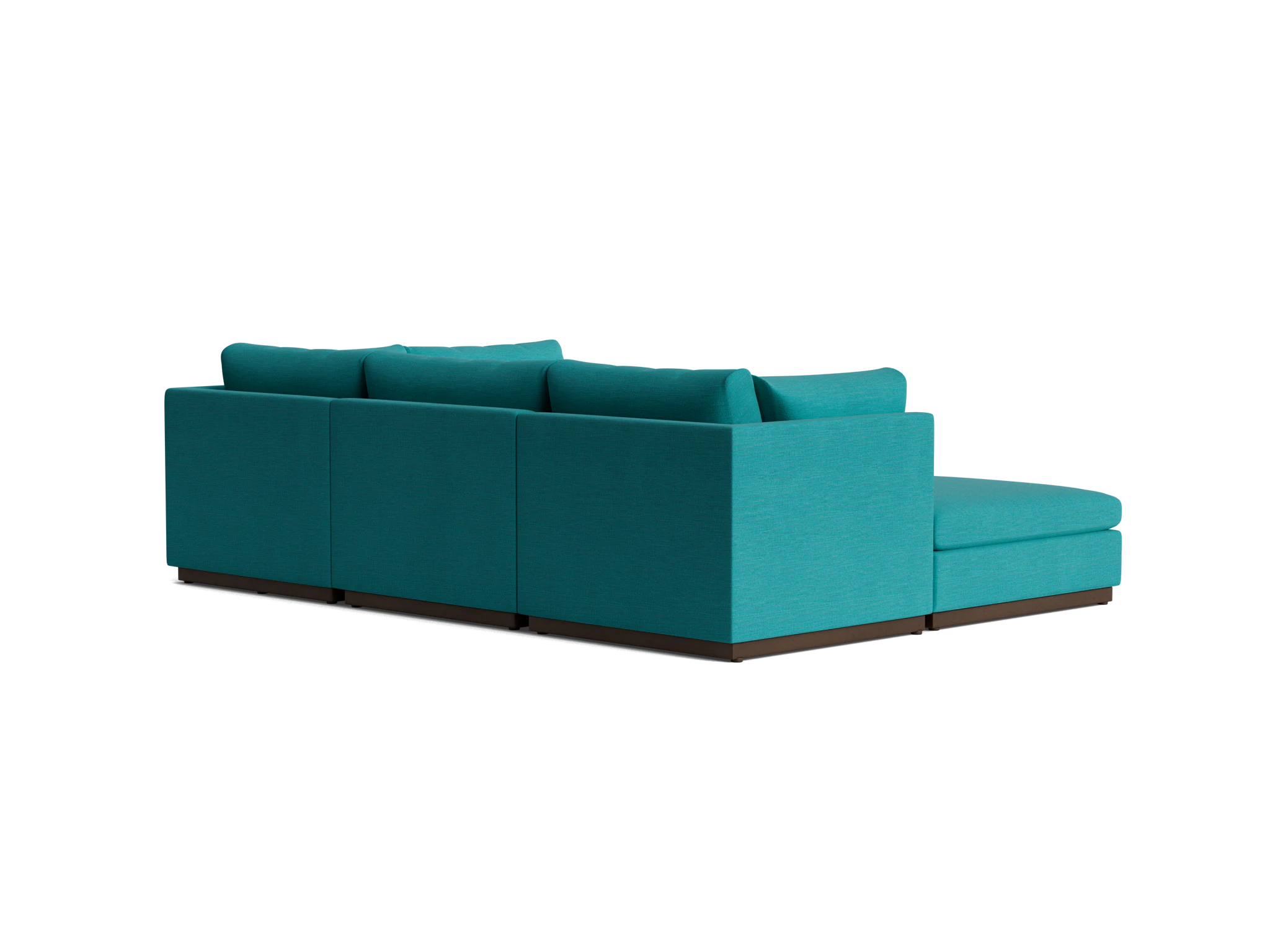 holt armless sofa sectional %285 piece%29 lucky turquoise