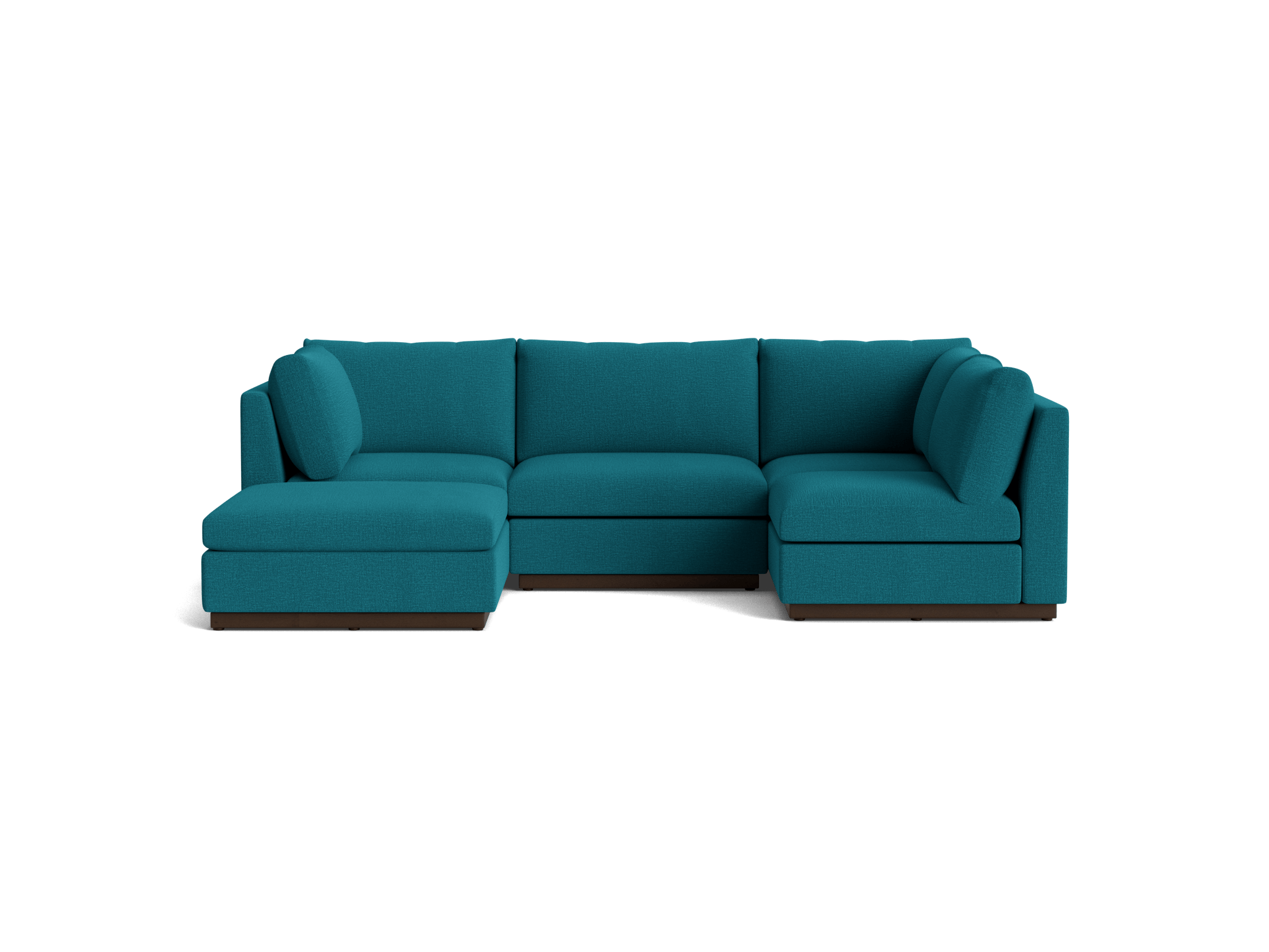 holt armless sofa sectional %285 piece%29 key largo zenith teal