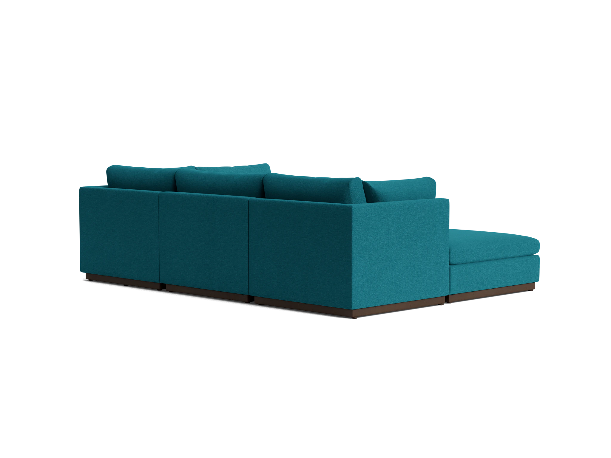 holt armless sofa sectional %285 piece%29 key largo zenith teal
