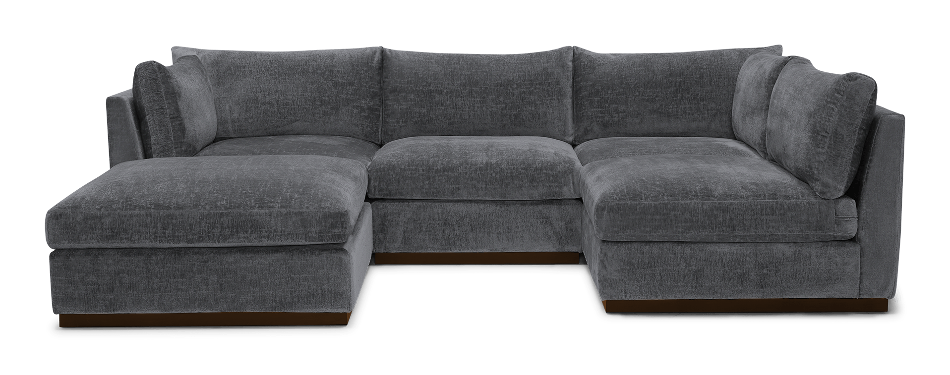 holt armless sofa sectional %285 piece%29 essence ash