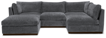 holt armless sofa sectional %285 piece%29 essence ash