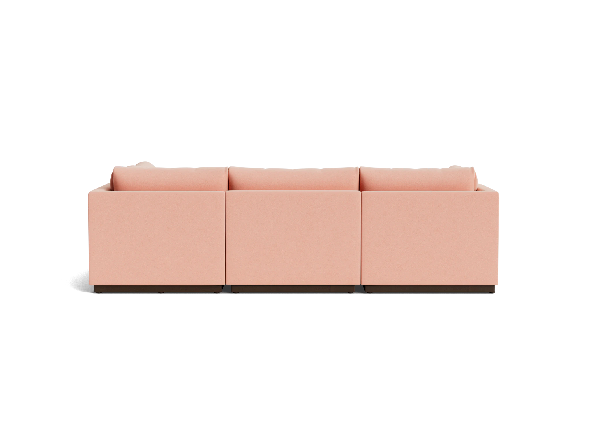 holt armless sofa sectional %285 piece%29 royale blush