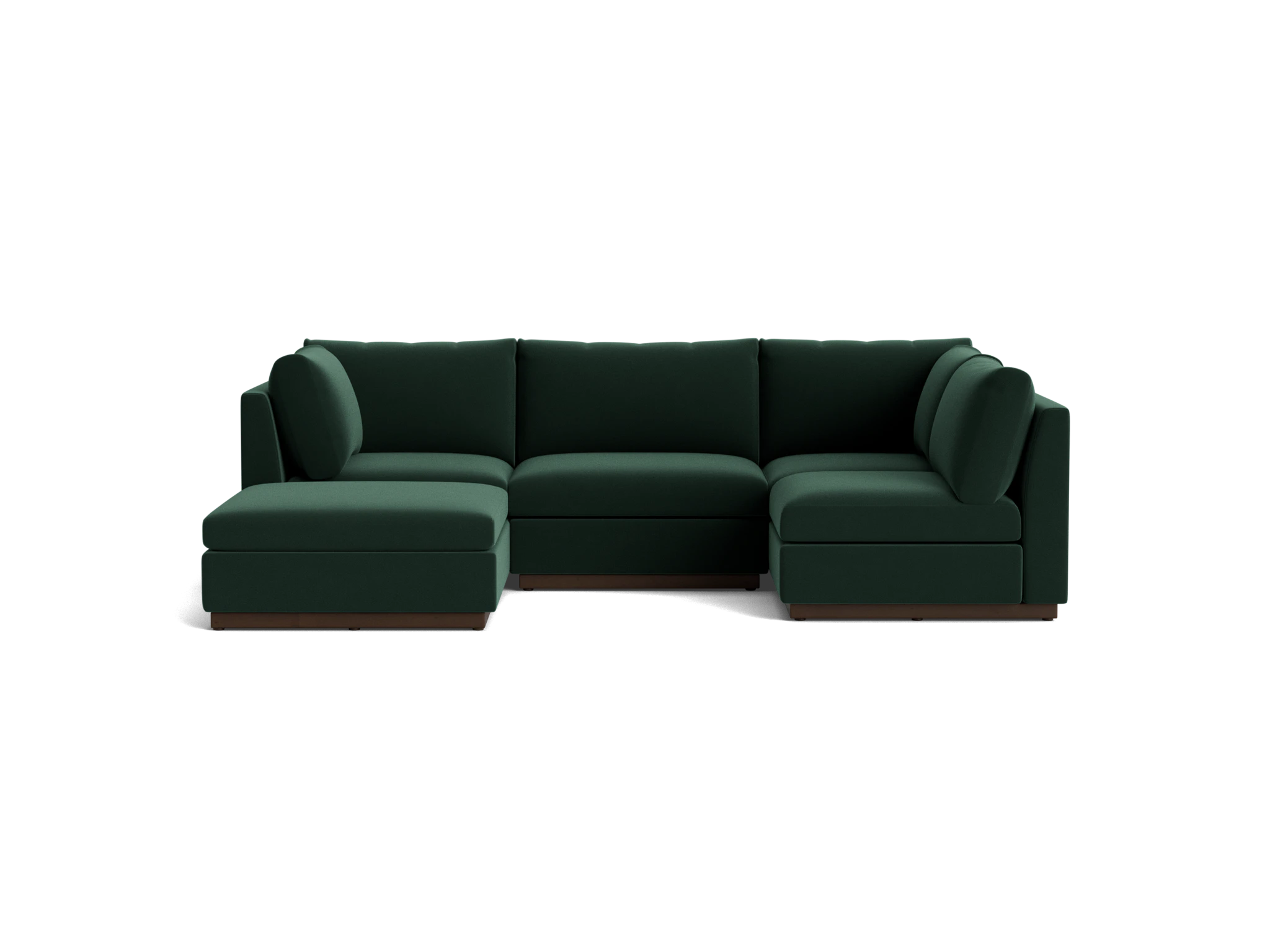 holt armless sofa sectional %285 piece%29 royale evergreen