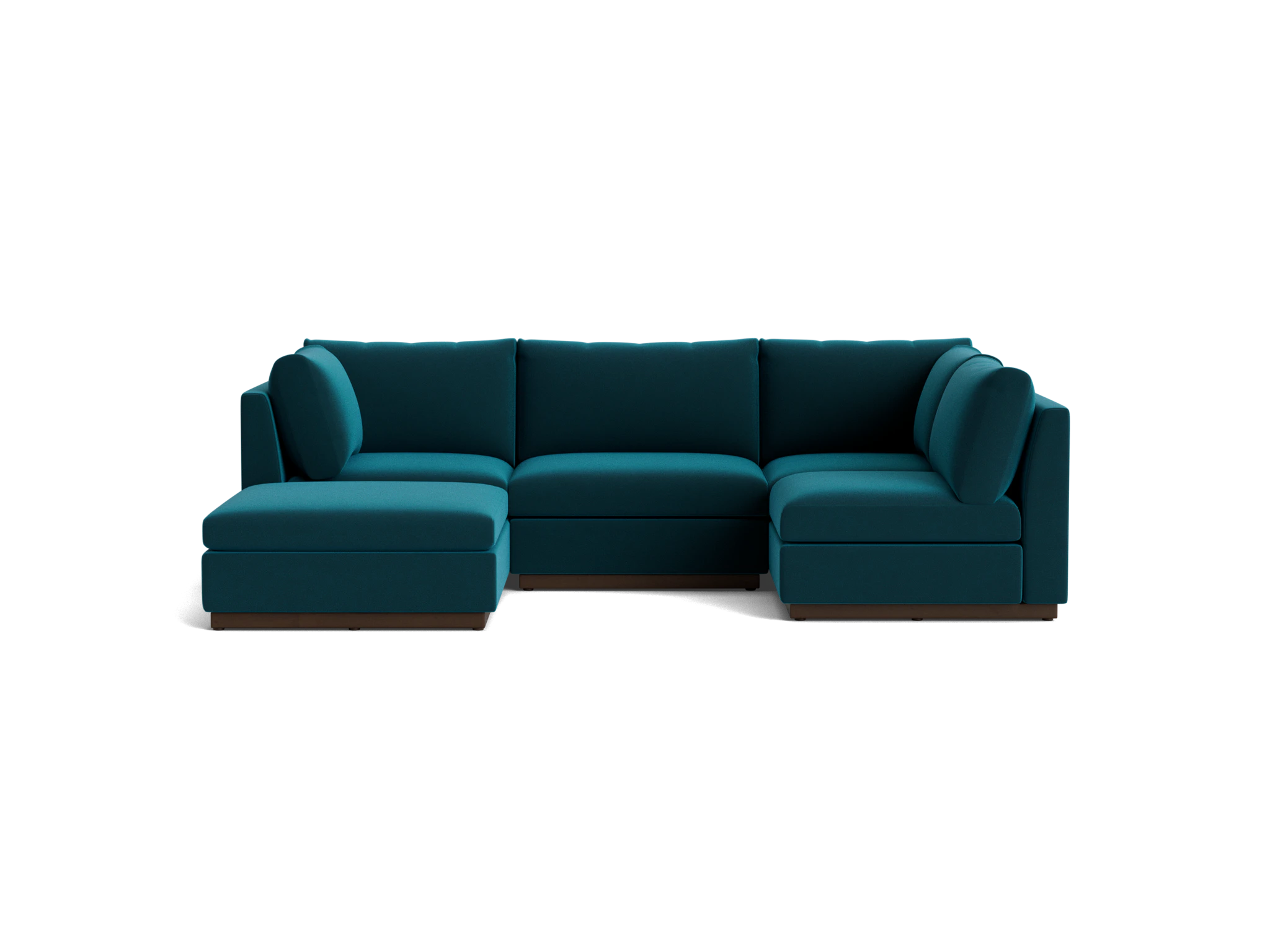 holt armless sofa sectional %285 piece%29 royale peacock