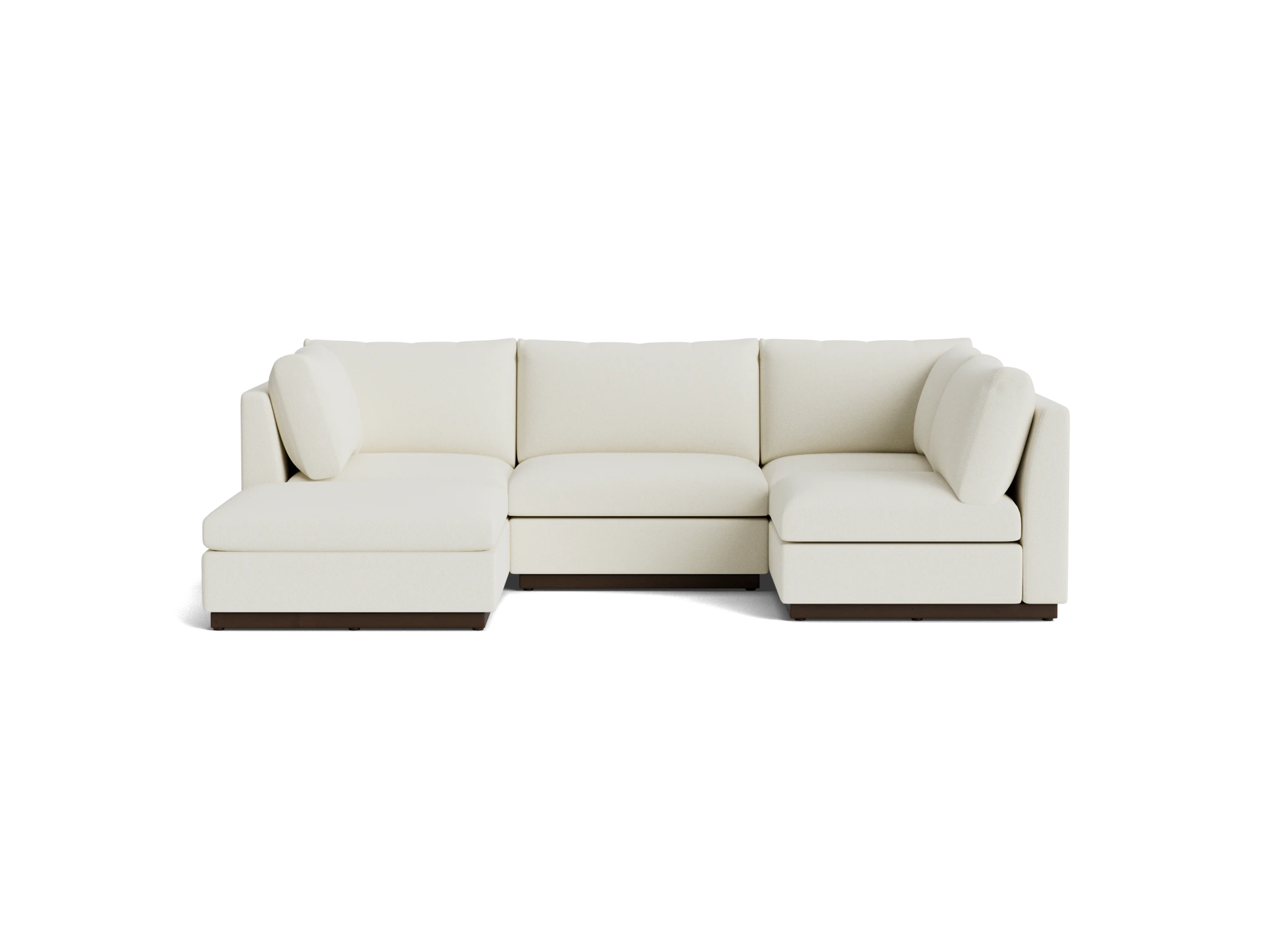 holt armless sofa sectional %285 piece%29 tussah snow
