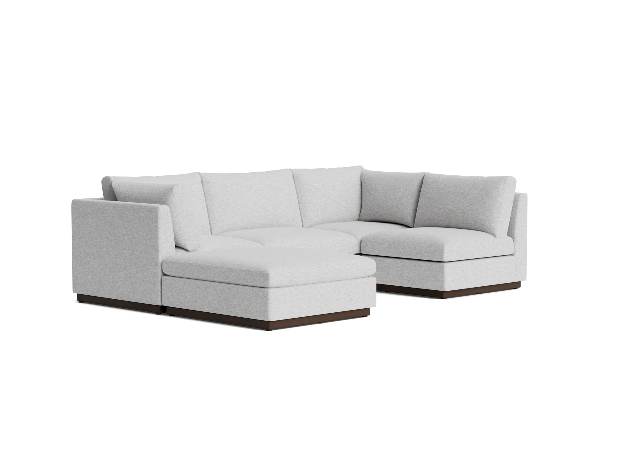 holt armless sofa sectional %285 piece%29 milo dove