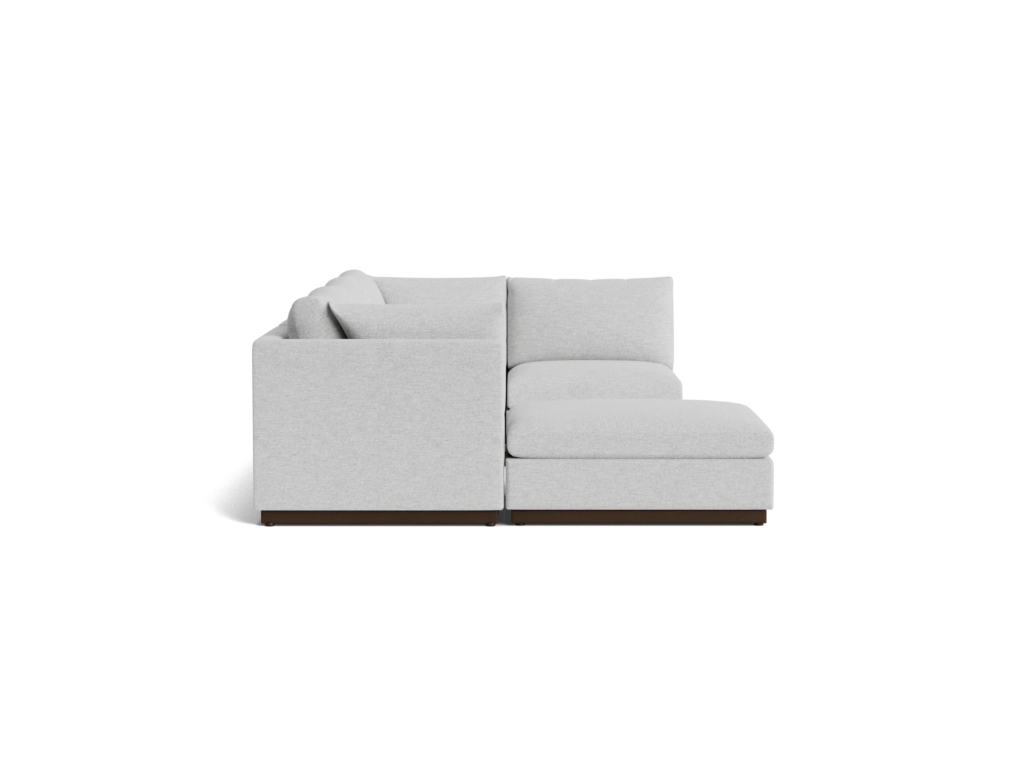 holt armless sofa sectional %285 piece%29 milo dove