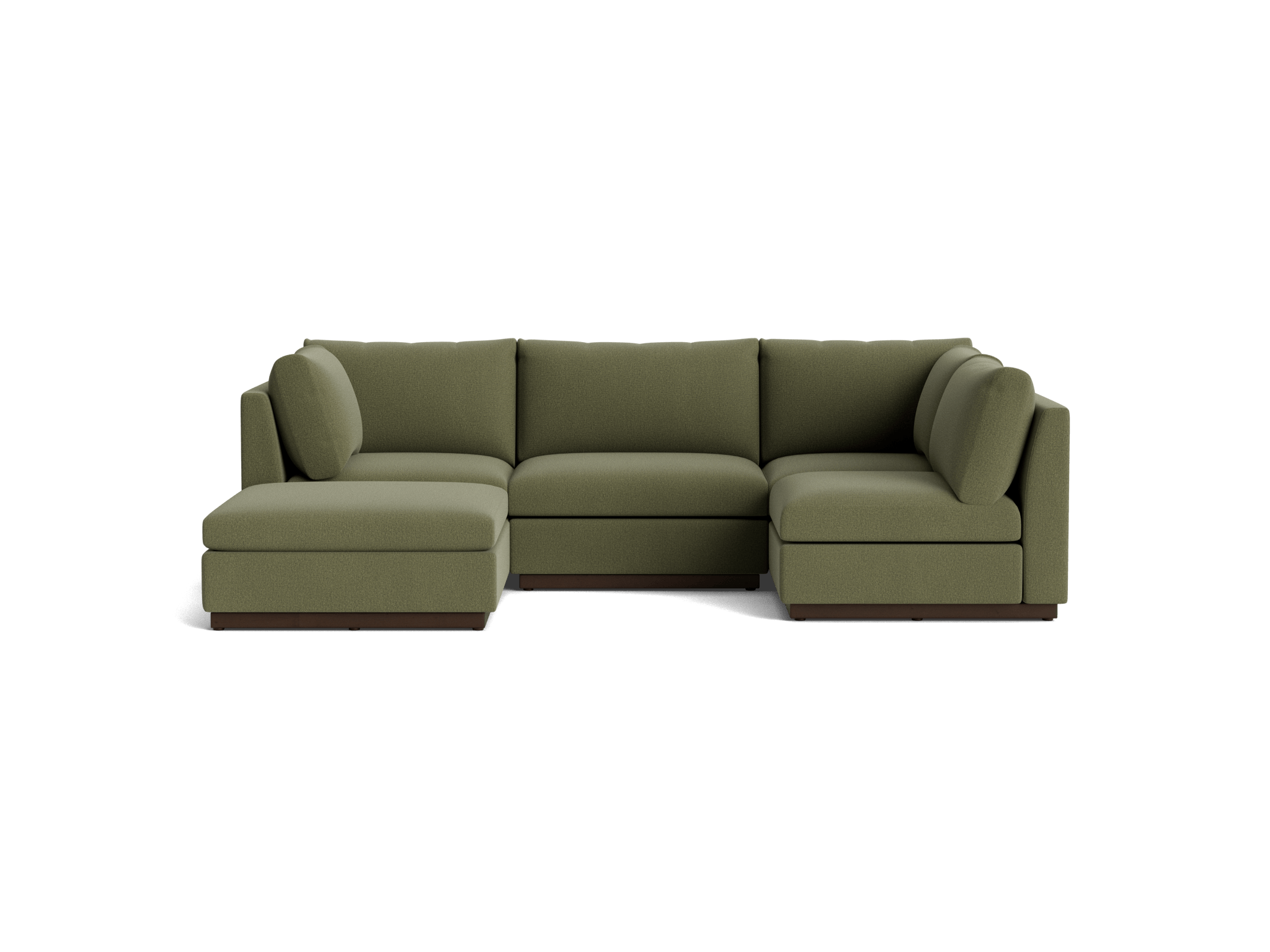 holt armless sofa sectional piece) faithful olive