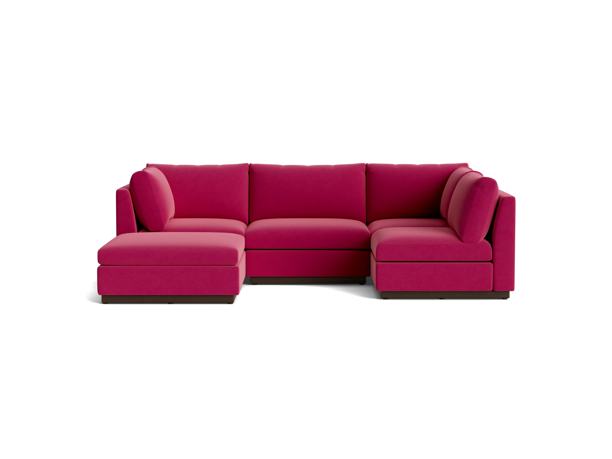 holt armless sofa sectional %285 piece%29 royale berry