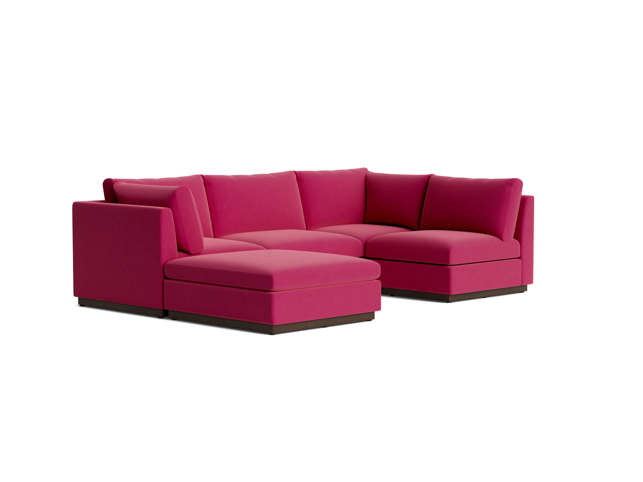 holt armless sofa sectional %285 piece%29 royale berry