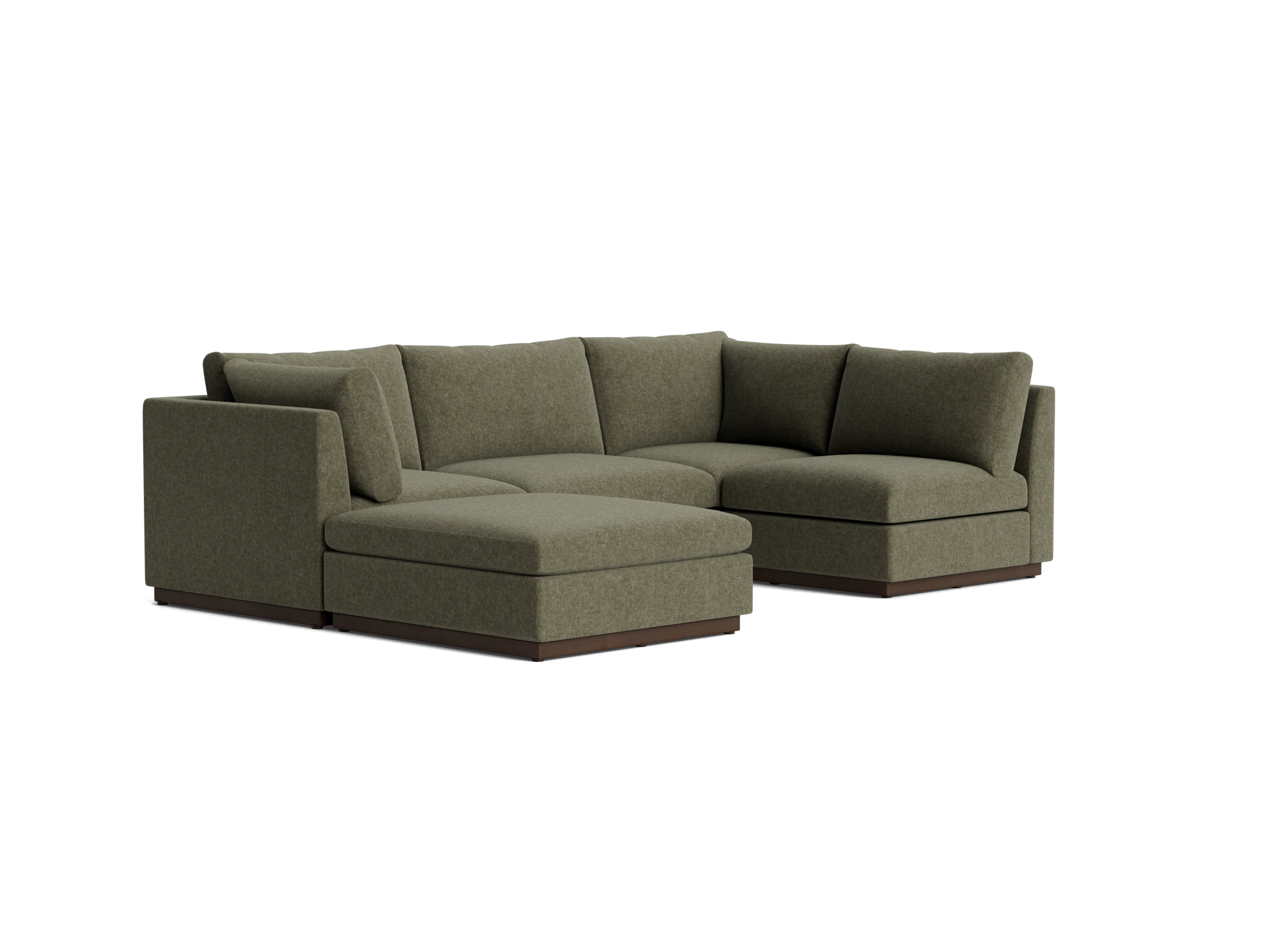 holt armless sofa sectional %285 piece%29 kenley spruce