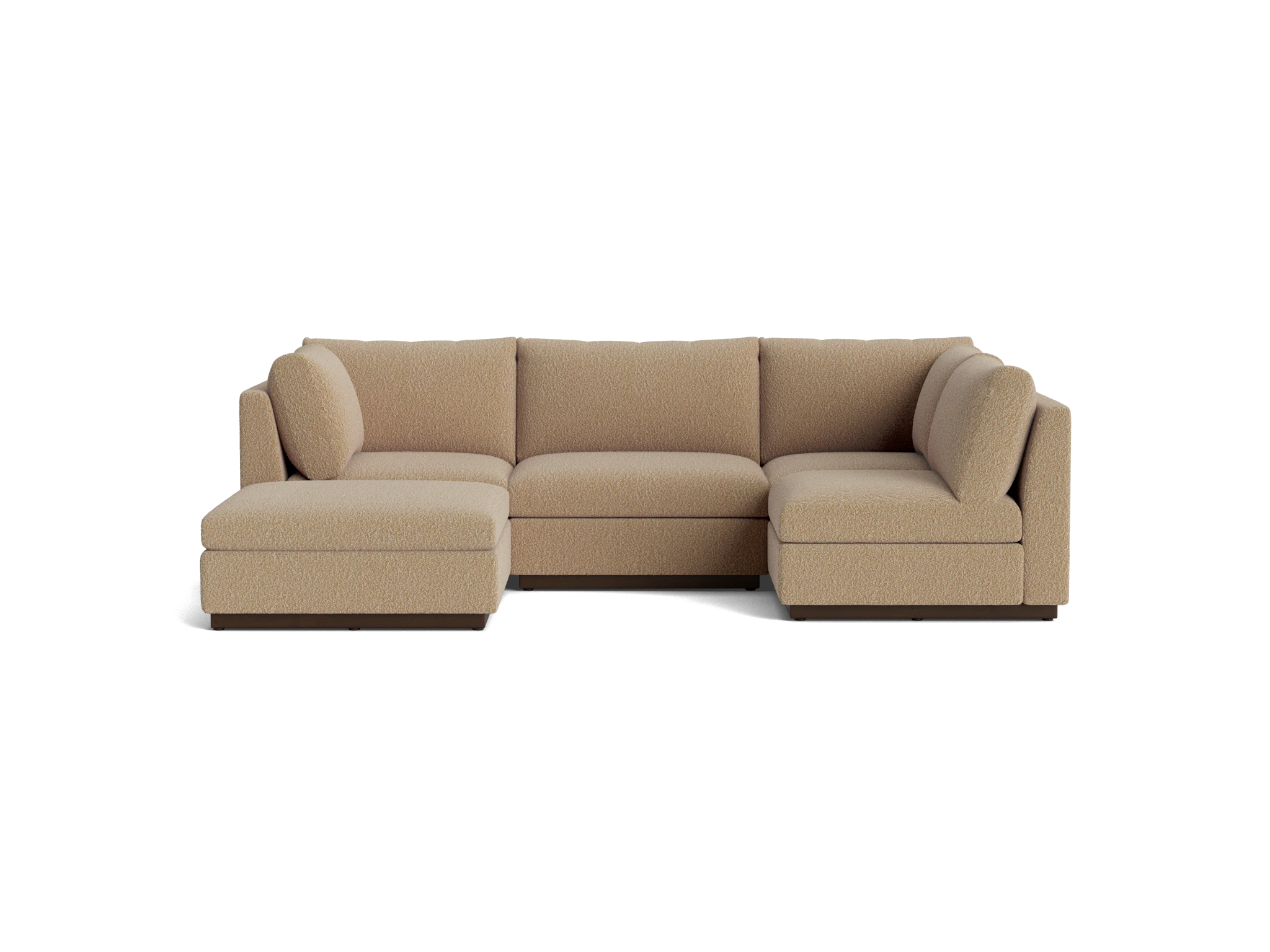 holt armless sofa sectional %285 piece%29 bubbly cream soda