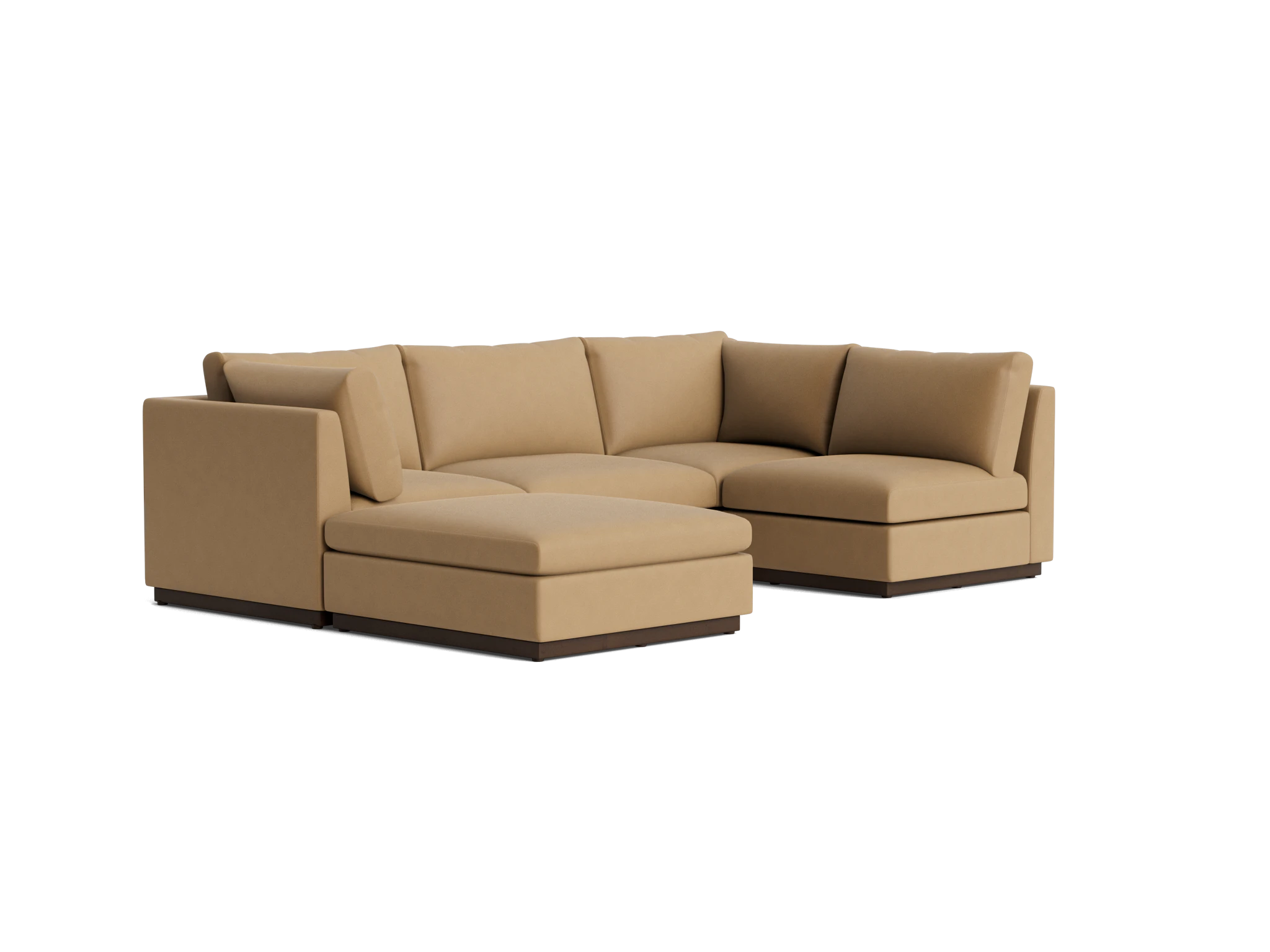holt armless sofa sectional %285 piece%29 washed california biscuit