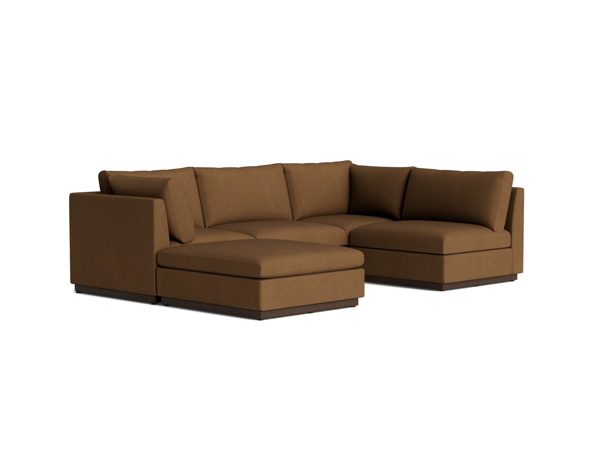 holt armless sofa sectional %285 piece%29 faithful mocha